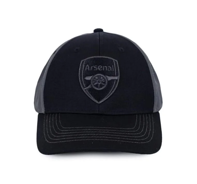 Arsenal F.C. Blackball Cap, Grey Panel, Curved Brim, Adult - £20.16