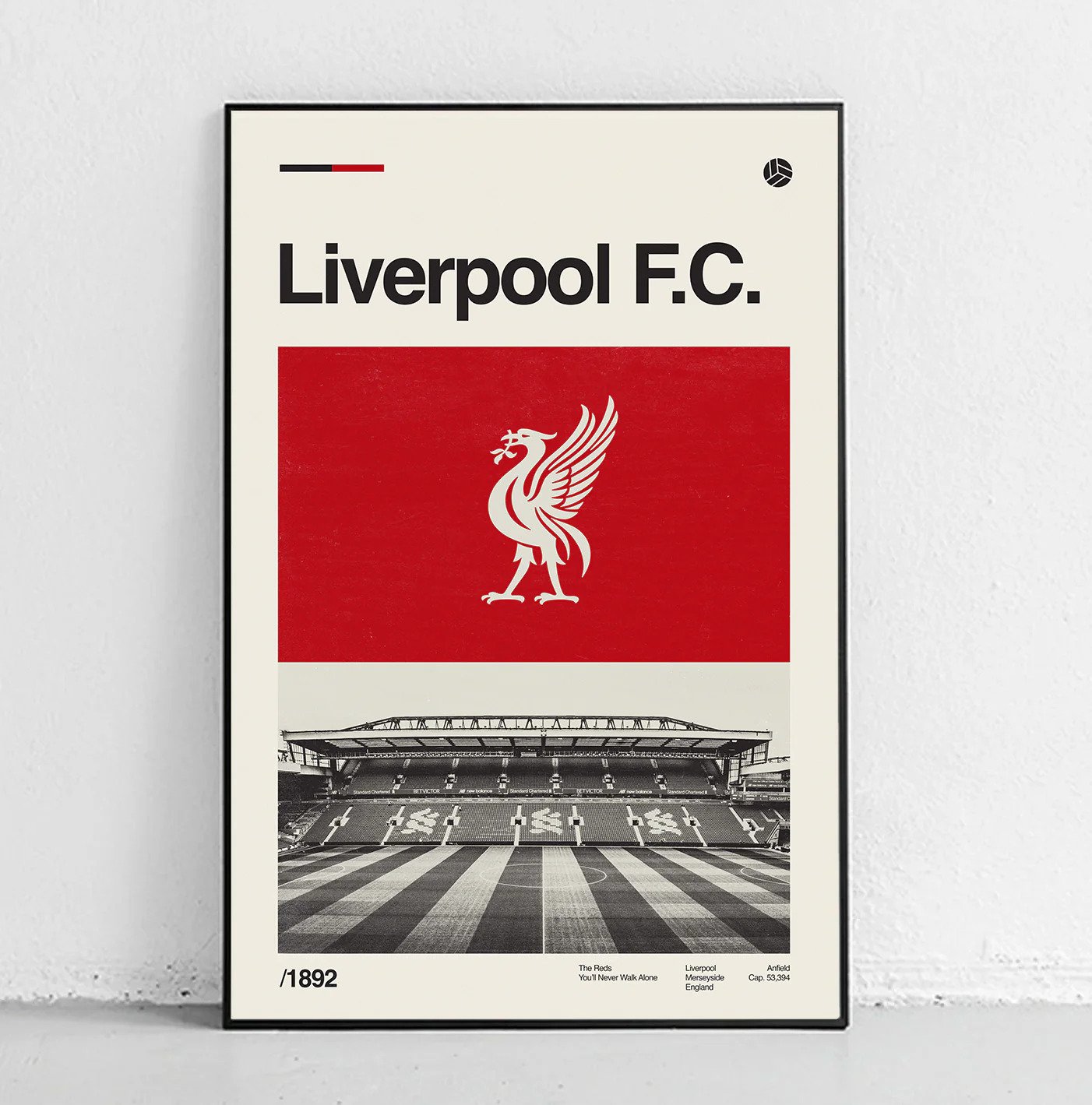 Liverpool FC Vintage Poster 12x18in No Frame - £29