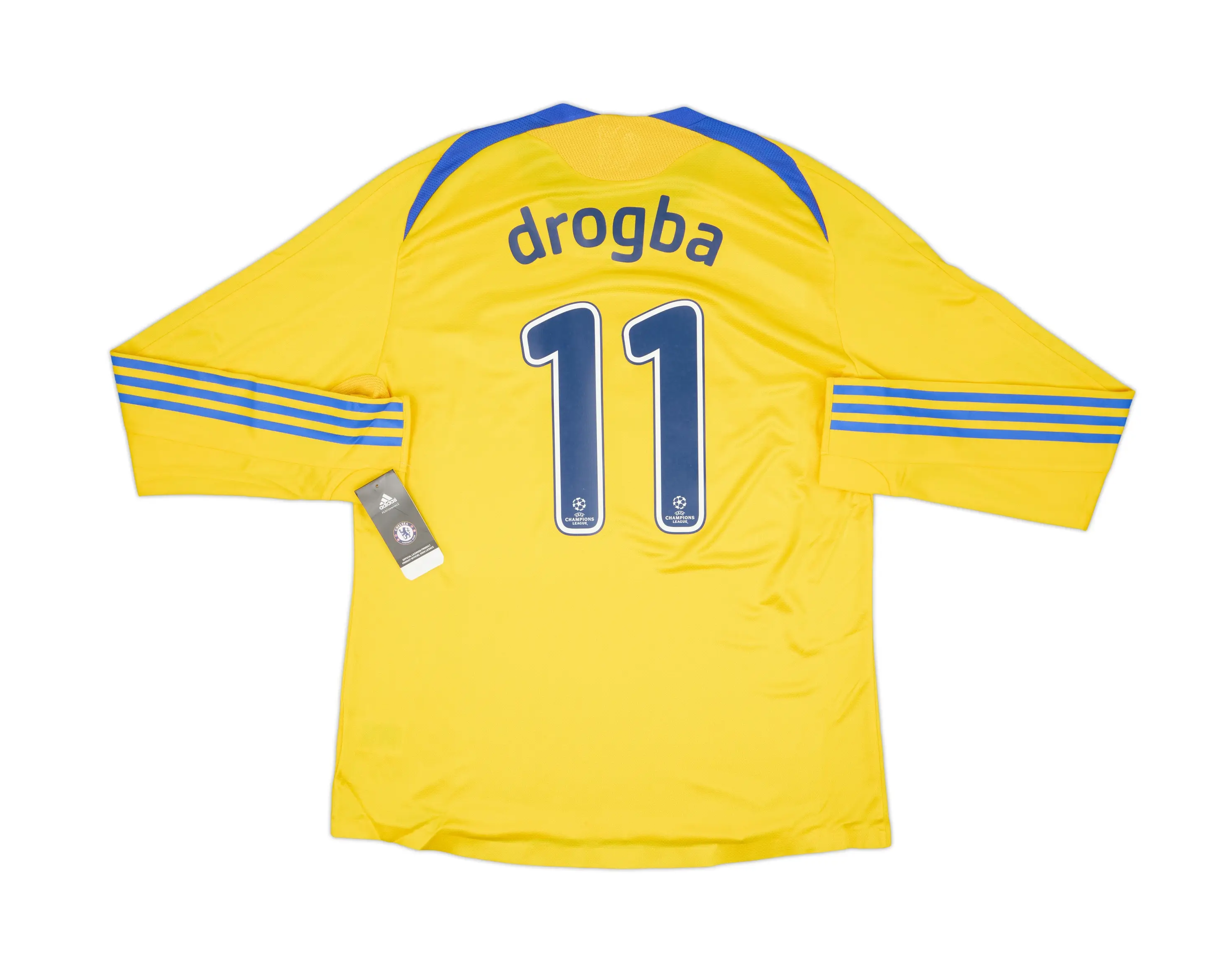 2008-09 Chelsea FC Player Issue Third L/S Shirt Drogba #11 (XL) - £299.99
