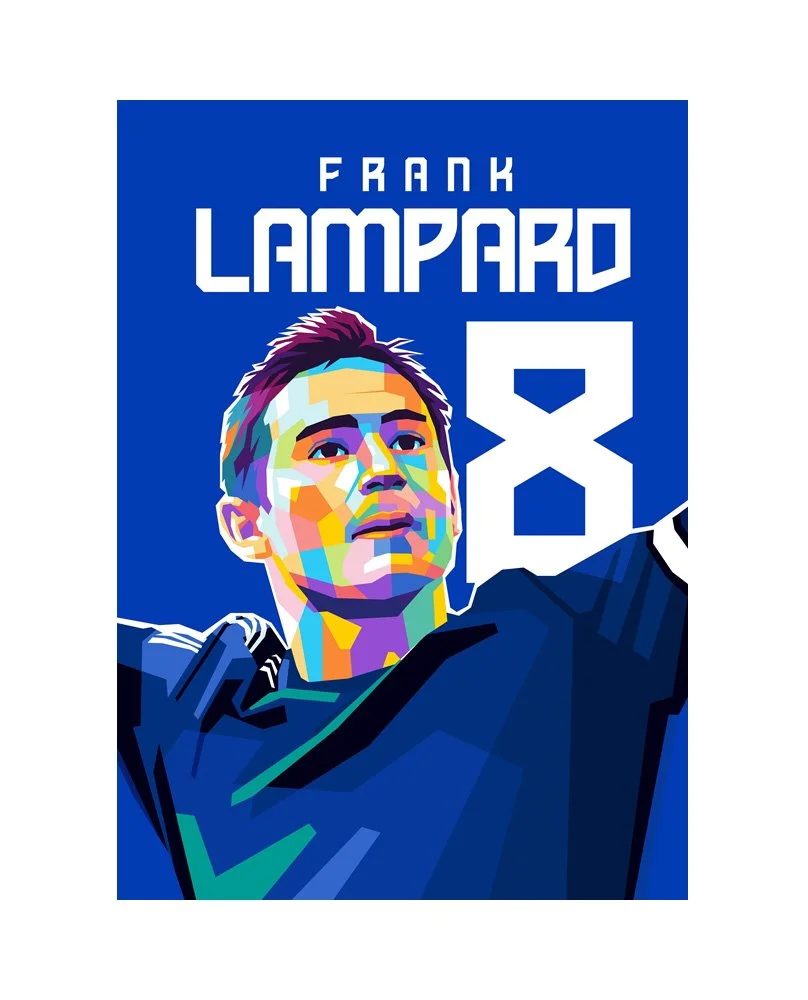 Frank Lampard Wpap Canvas Art 21cm x 30cm - £32.57