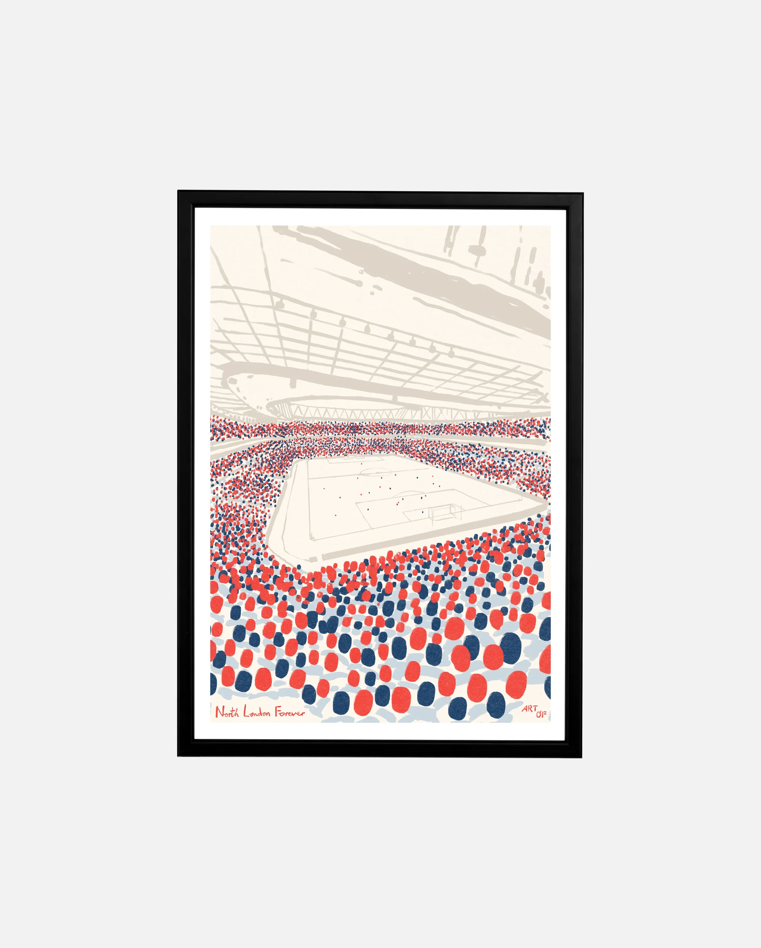 Arsenal FC 12th Man Print | A3 Framed - £55.00