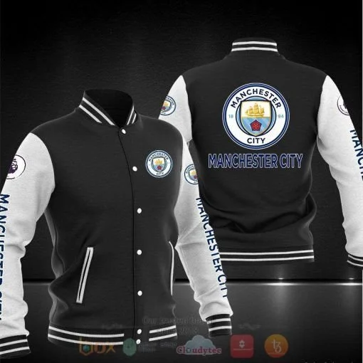 Manchester City Black - AOP Varsity Jacket - £77.99