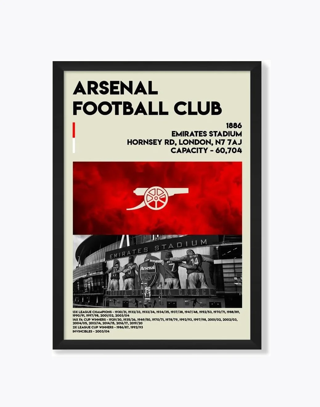 The Emirates A3 Unframed Print, AFC - £19.99