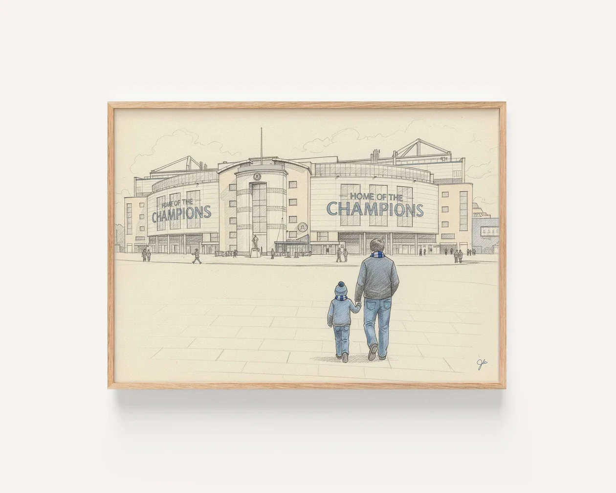 Blue is the Colour - Chelsea Football Club A3 Wood Natural Frame Print
 £39.99 