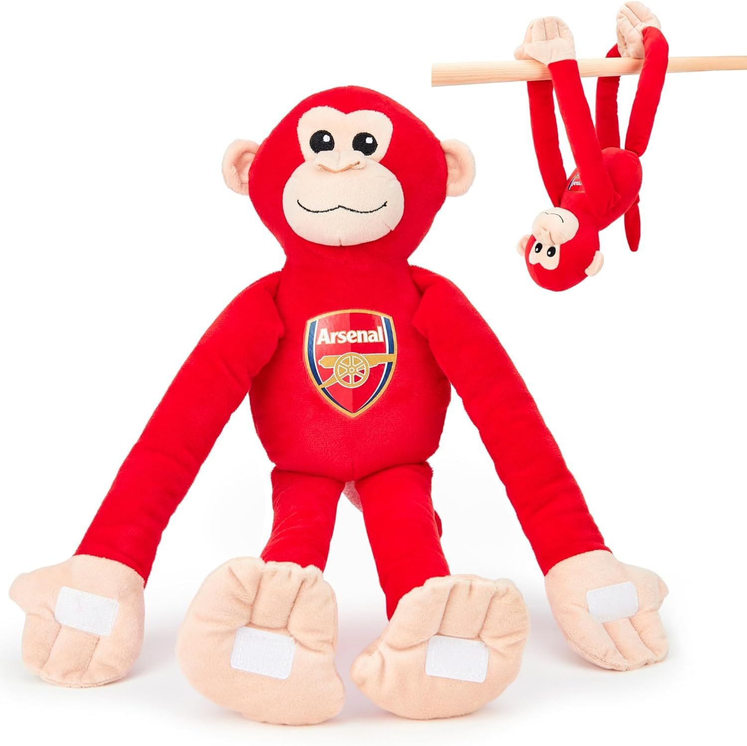 Arsenal FC Hanging Monkey 47 cm Officially Licensed Football Soft Toy Plush - £13.95
