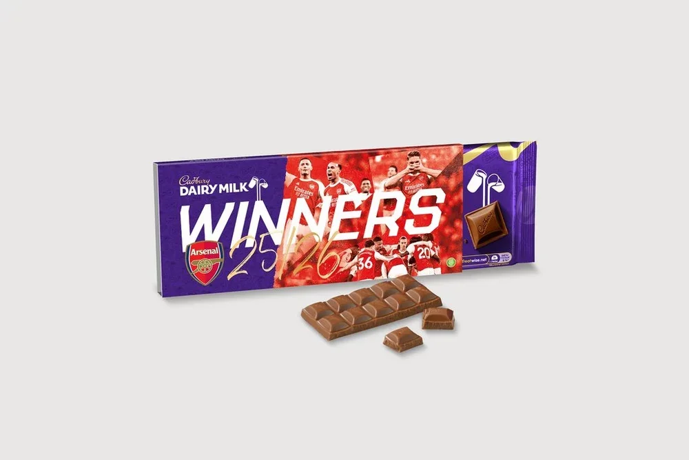 Arsenal 25/26 Champions Cadburys Bar
 £10.00 
