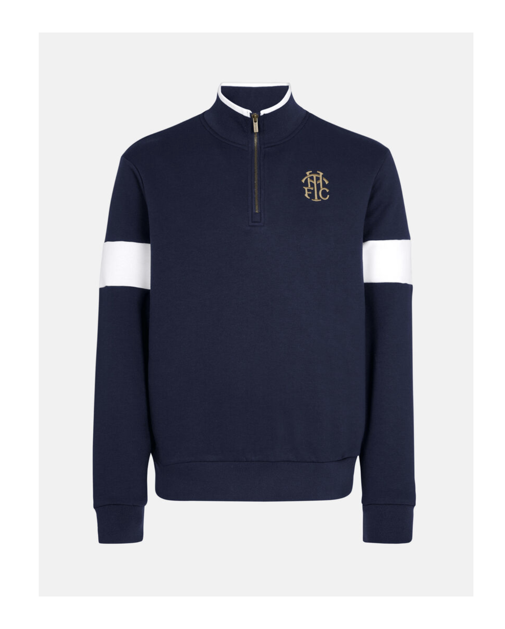 Spurs Mens THFC Gold Embroidered Zip Sweatshirt - £50.00