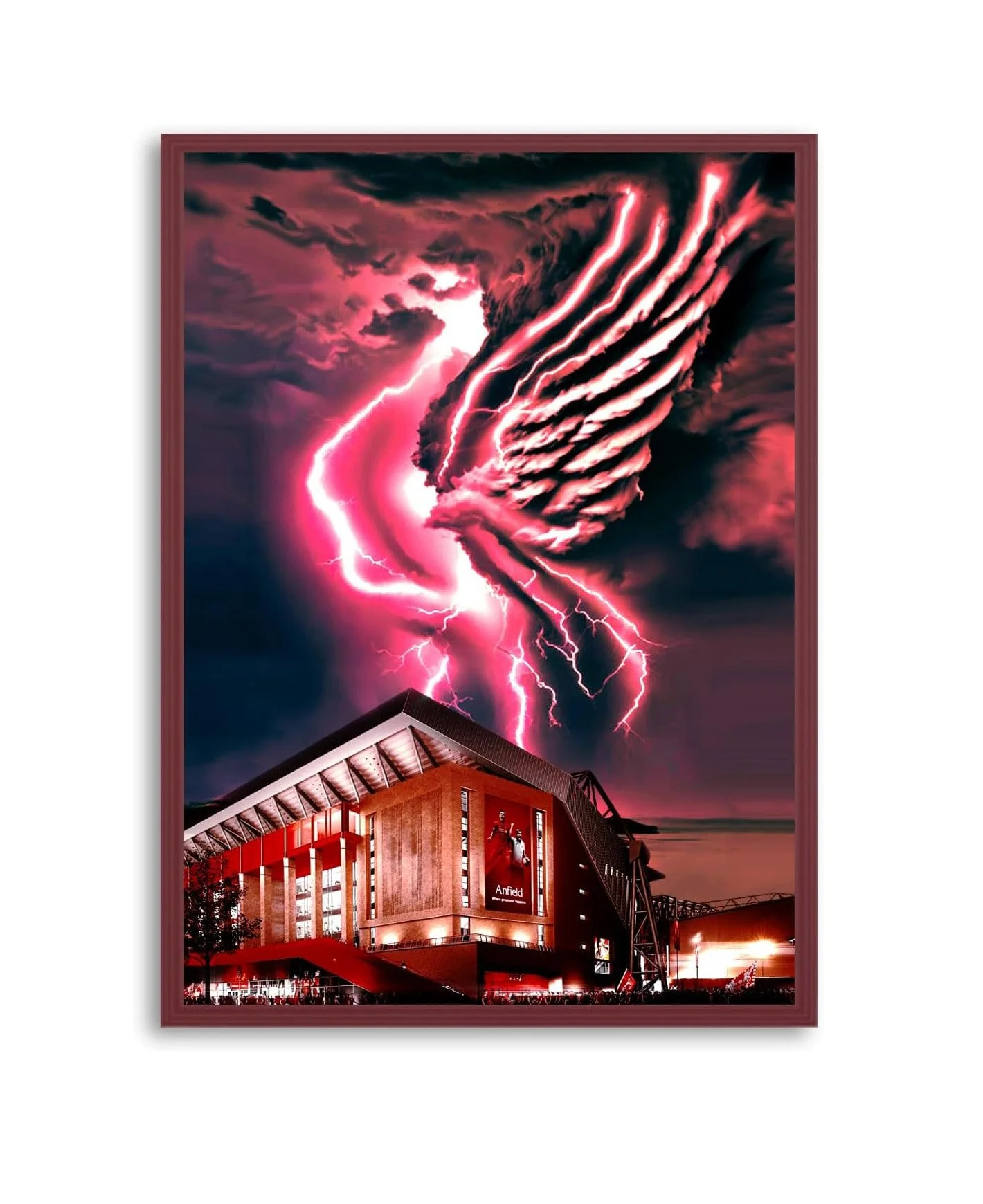 NotNiceThings Liverpool FC Poster Anfield Football Stadium A3 Size Silk-Coated Paper Unframed - £19.99 