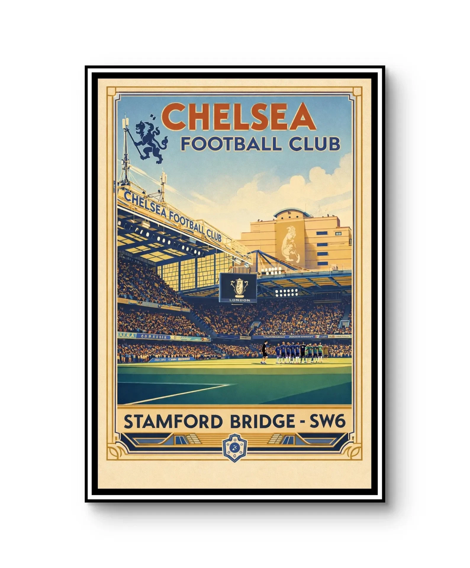 Chelsea FC Stamford Bridge Metal Sign – Art Deco - £25.00