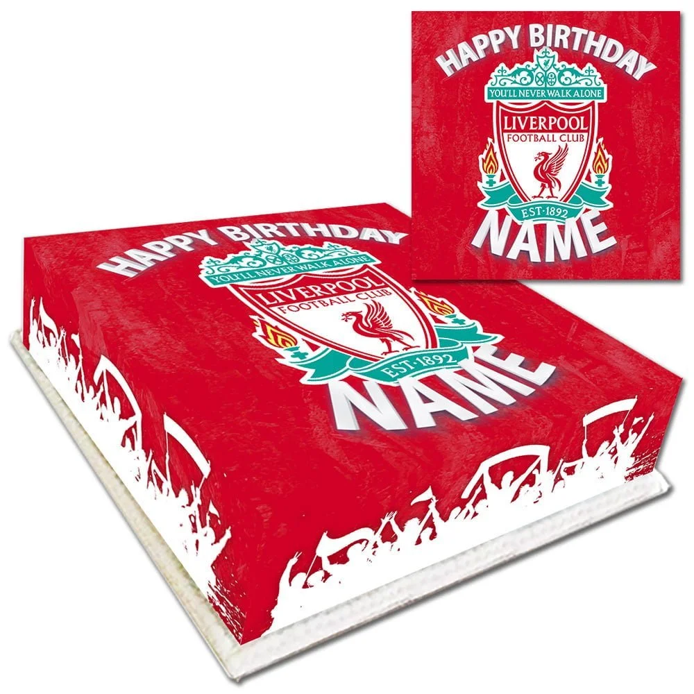 Liverpool FC Birthday Cake | 8in Square Shape - £37.50
