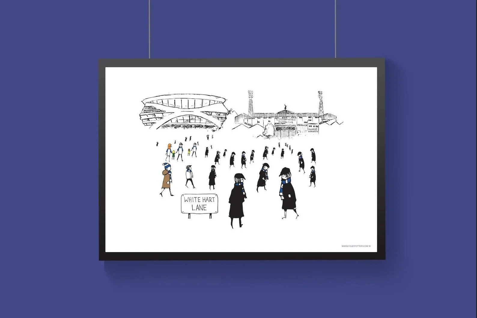 Tottenham Hotspur FC | Stadium - Then & Now A3 Art Print - £36.99