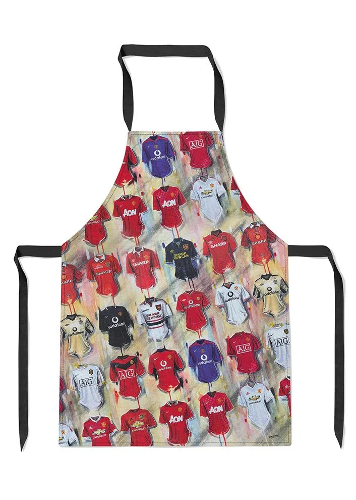 Man United Shirts | A Red Devils Collection Apron | Terry Kneeshaw Art 
 £44.99 