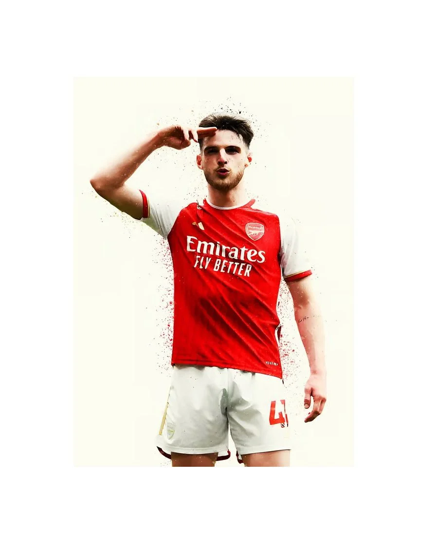 Declan Rice | Arsenal FC | 30cm x 40cm Framed Fine Art - £121.47