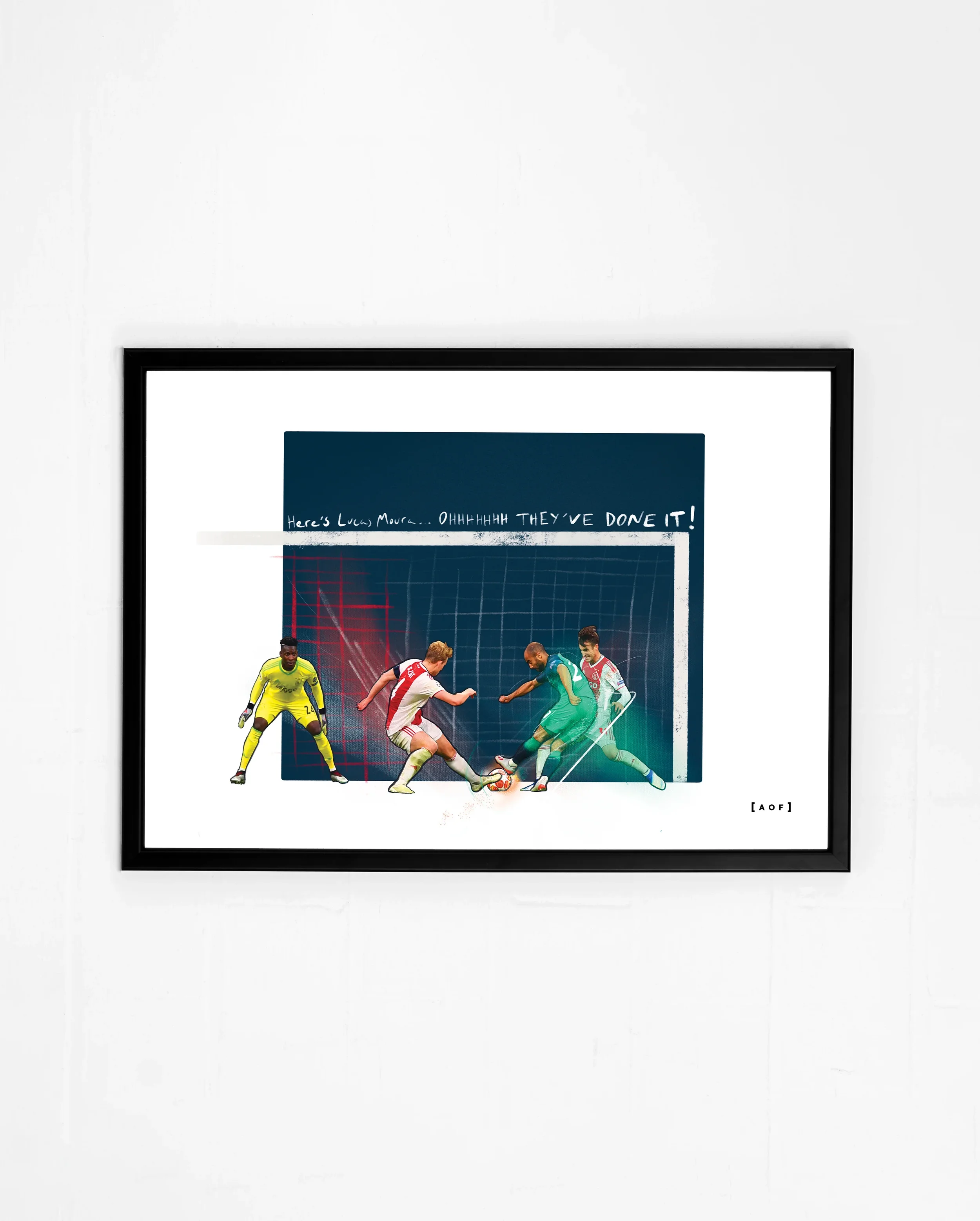 Tottenham Hotspur FC | 90+6 Ajax v Spurs 2019 | A4 Framed Wall Art - £40.00