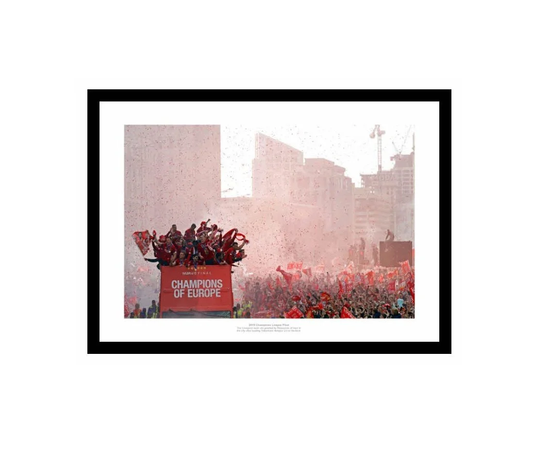 Liverpool FC 2019 Champions League Final Open Top Bus Photo 24" x 16" Framed
 £55.00 