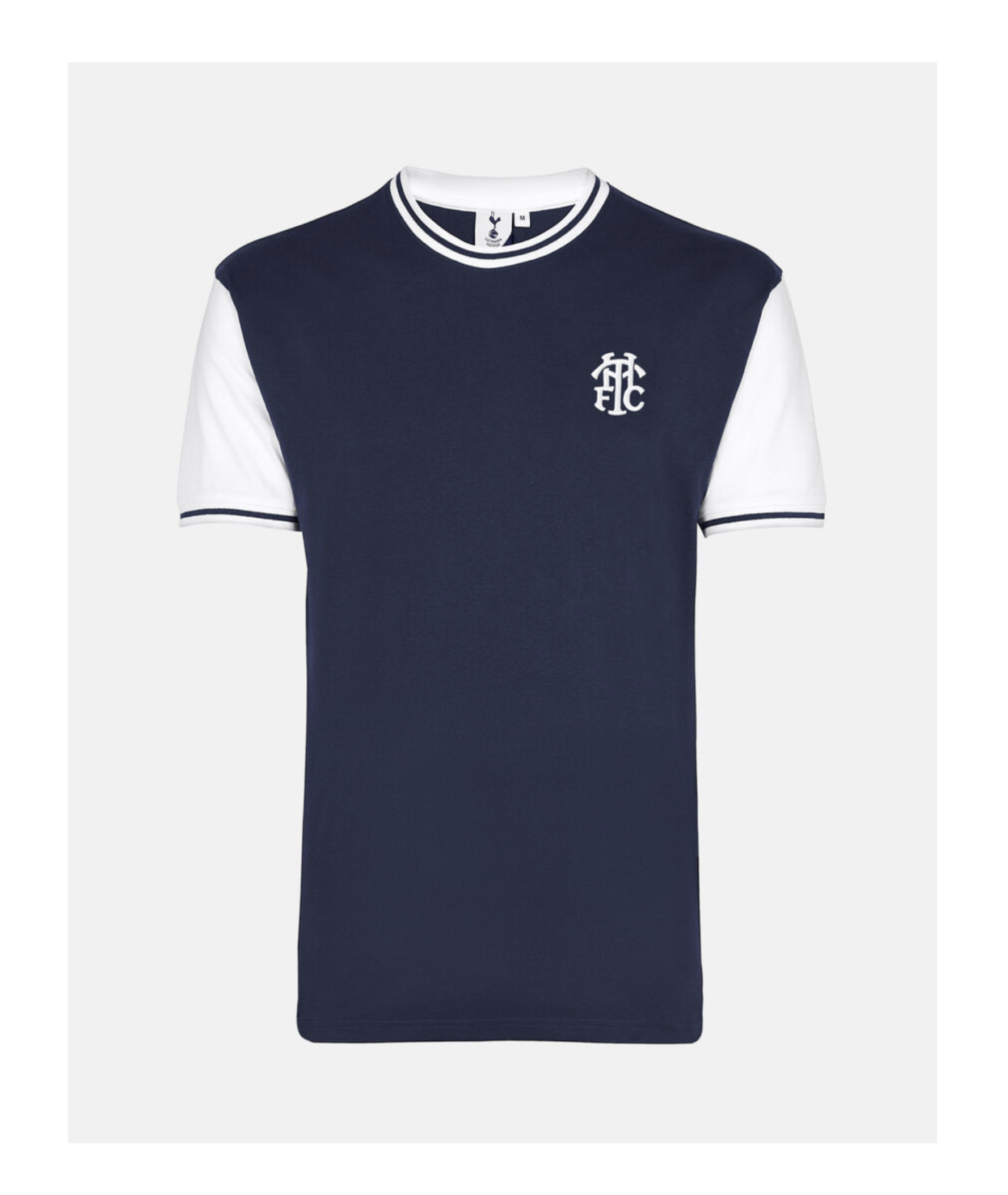 Spurs Mens Navy THFC Ringer T-Shirt - £35.00