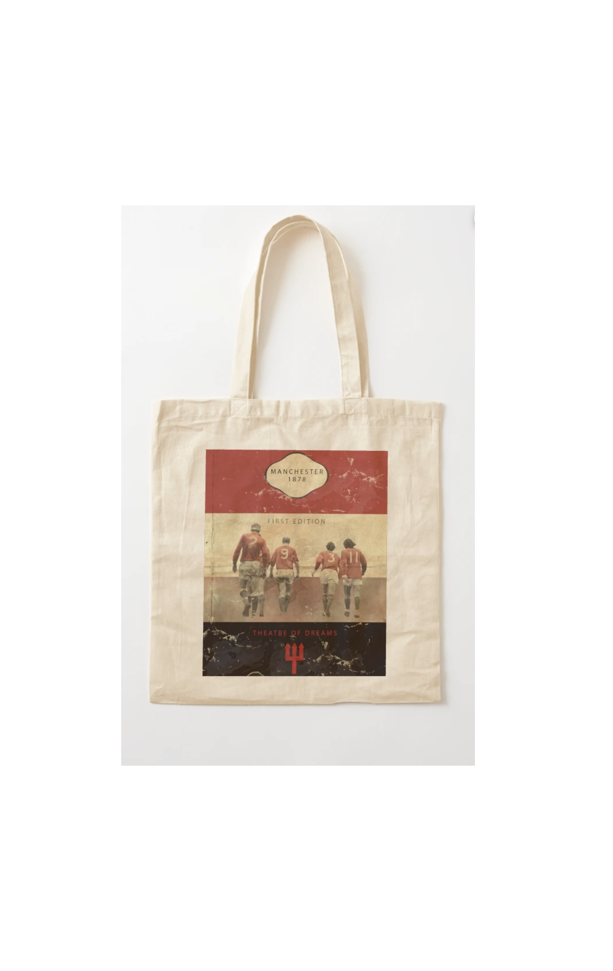 Vintage Manchester Football Book Cover Tote Bag - £10.57