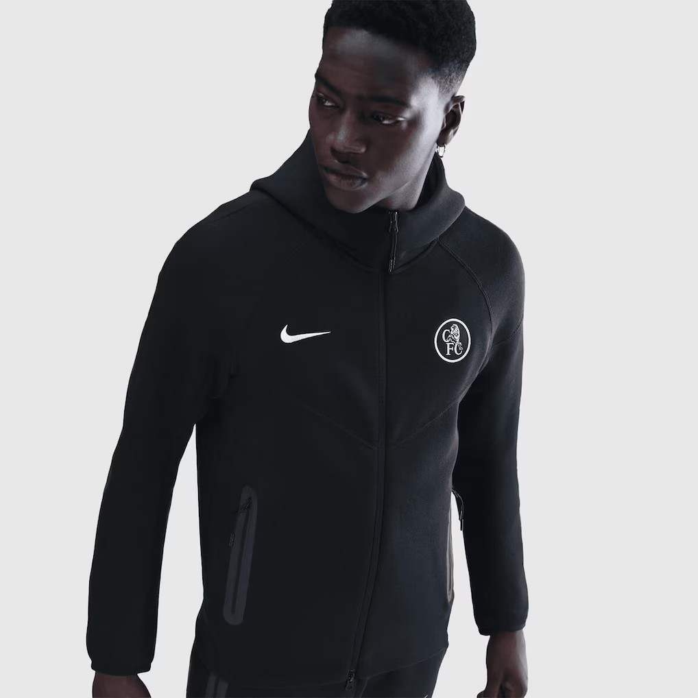 Chelsea Nike Tech Fleece Jacket - Black - £124.99