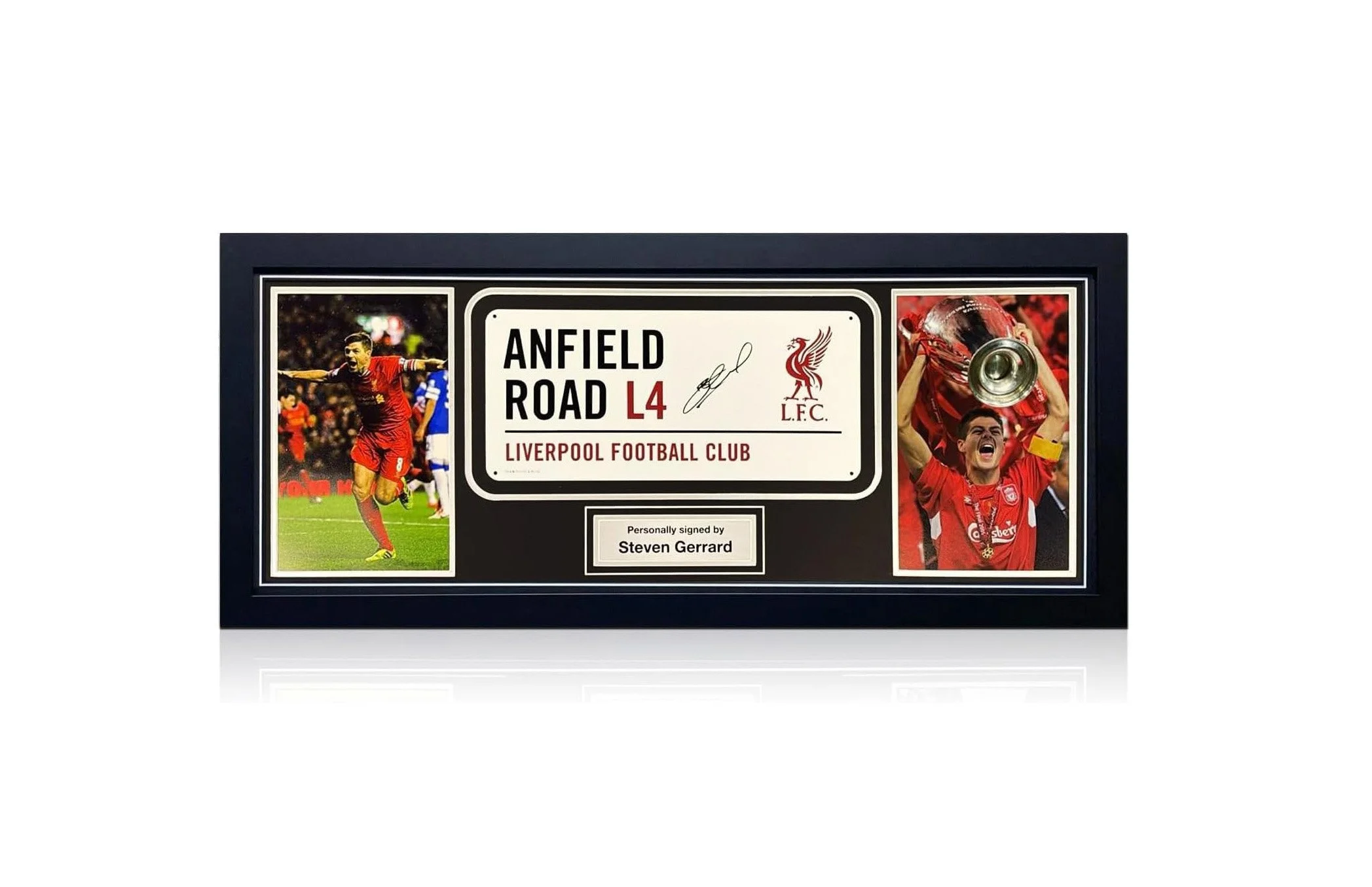 Steven Gerrard Signed Liverpool Street Sign. Framed - £229.99