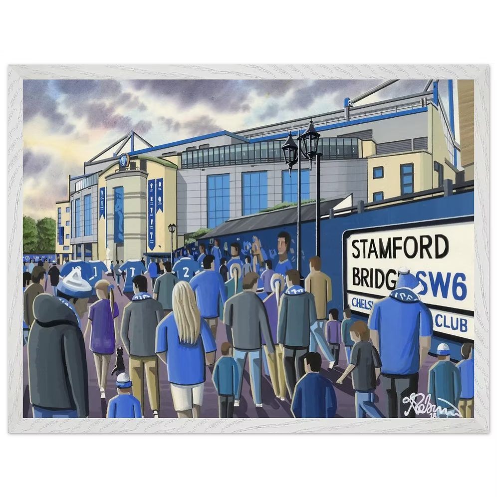 Chelsea F.C. Football Framed Poster. Museum Quality Paper - 18in x 24in Framed - £110.00
