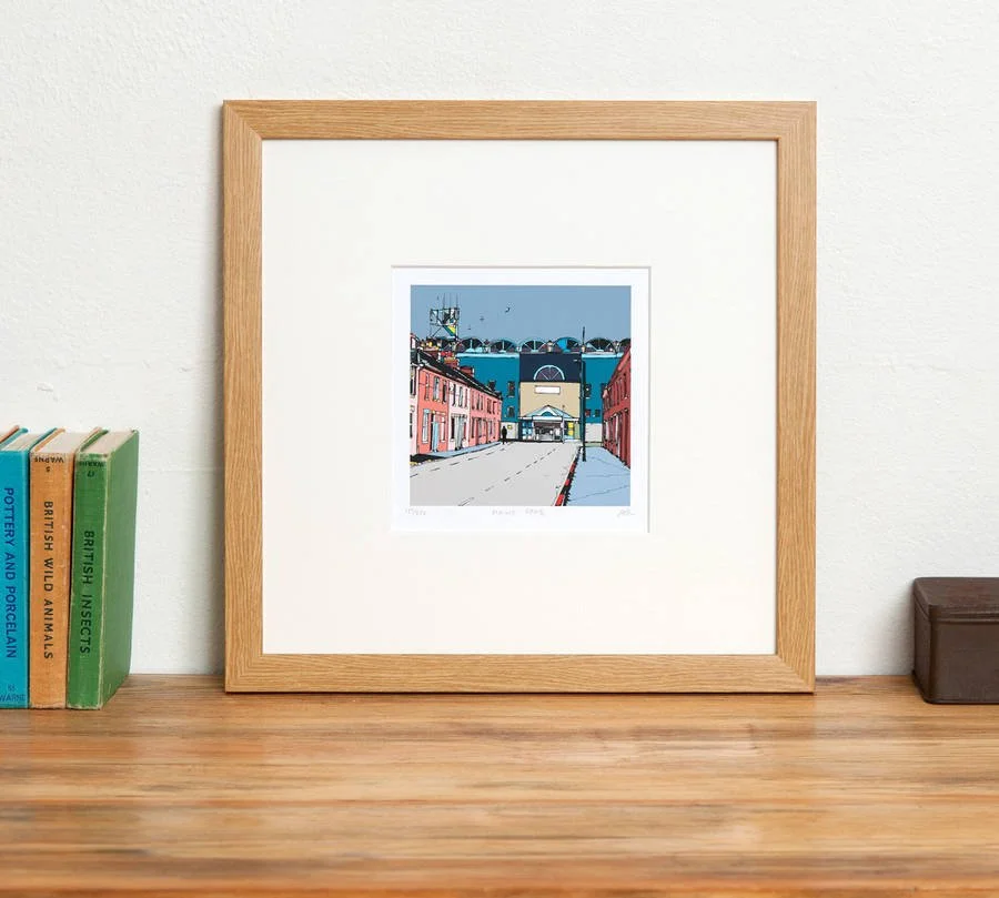 Manchester City's Old Football Ground Maine Road Framed Oak- £59.00