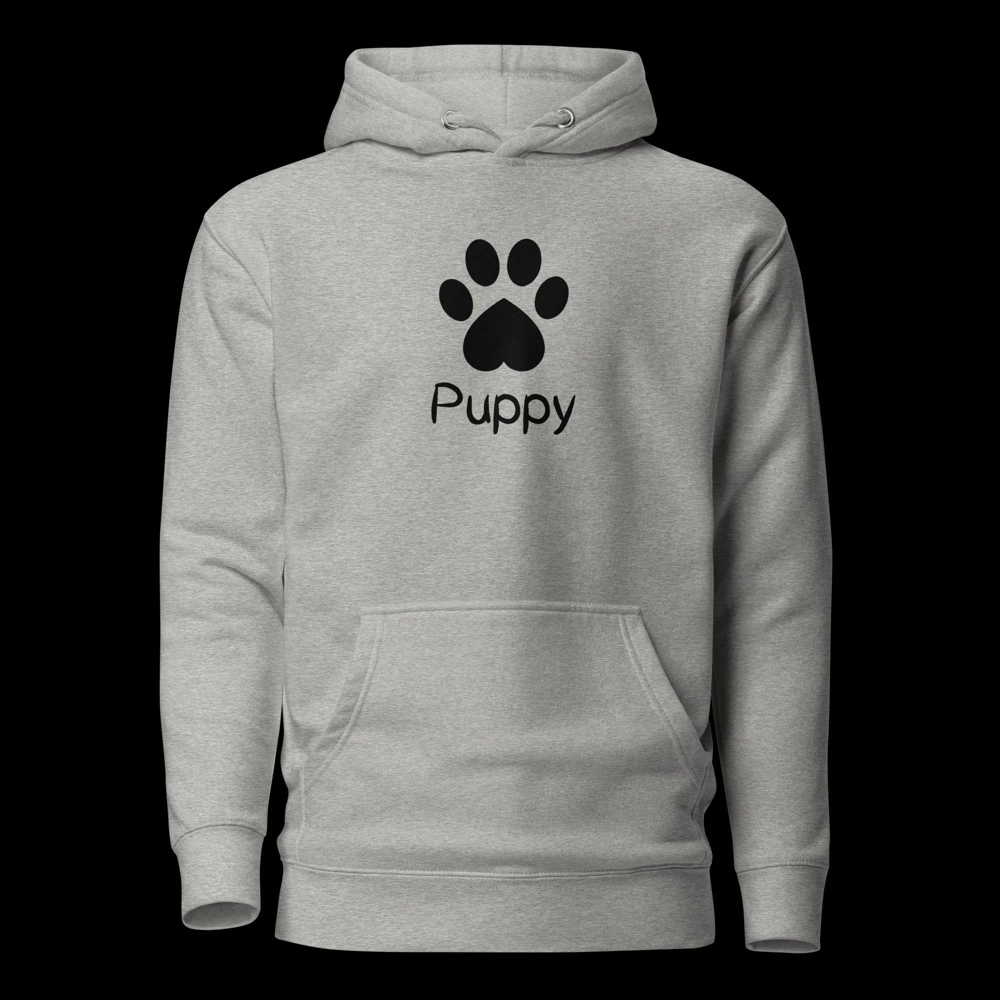 Playful Puppy Hoodie - Black