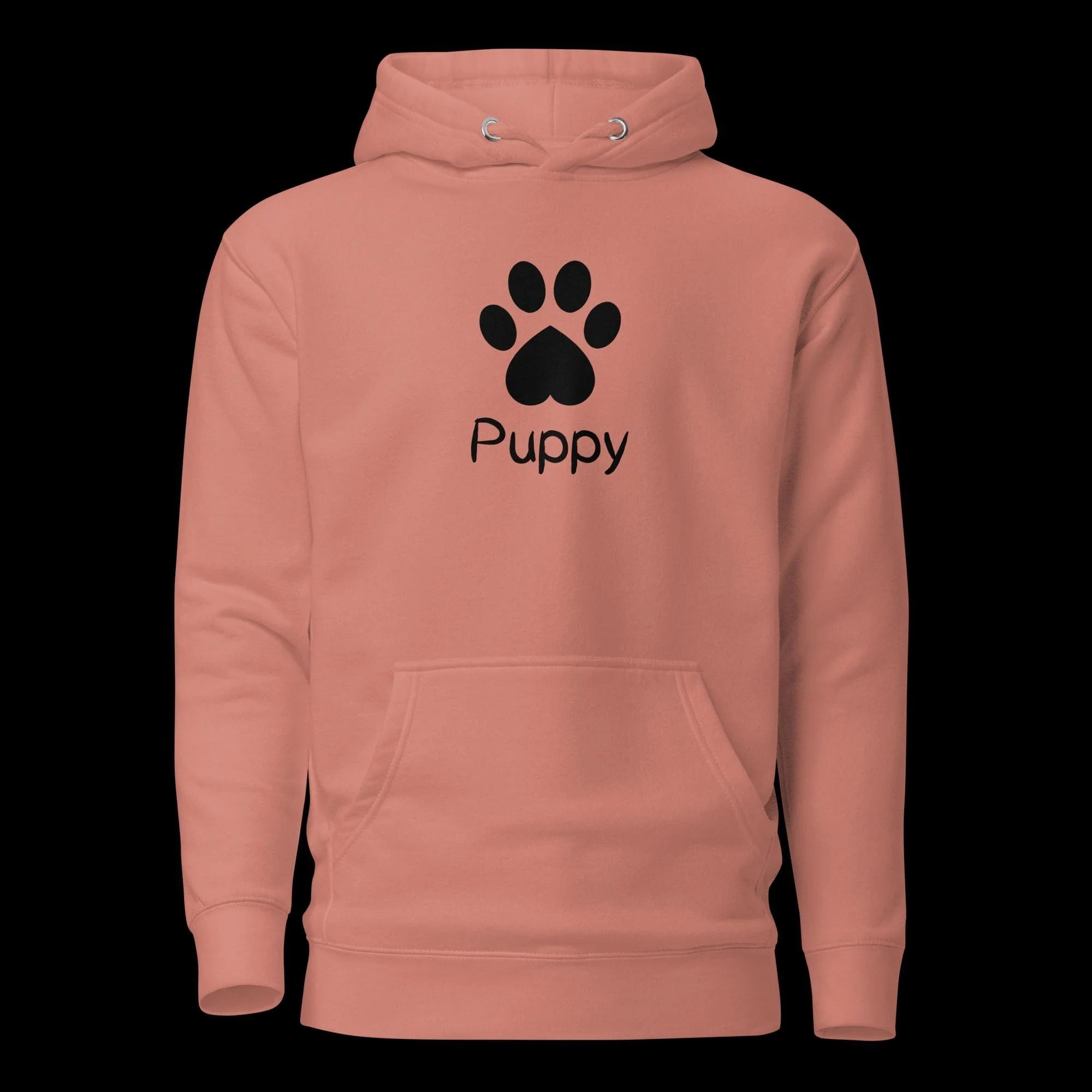Playful Puppy Hoodie - Black