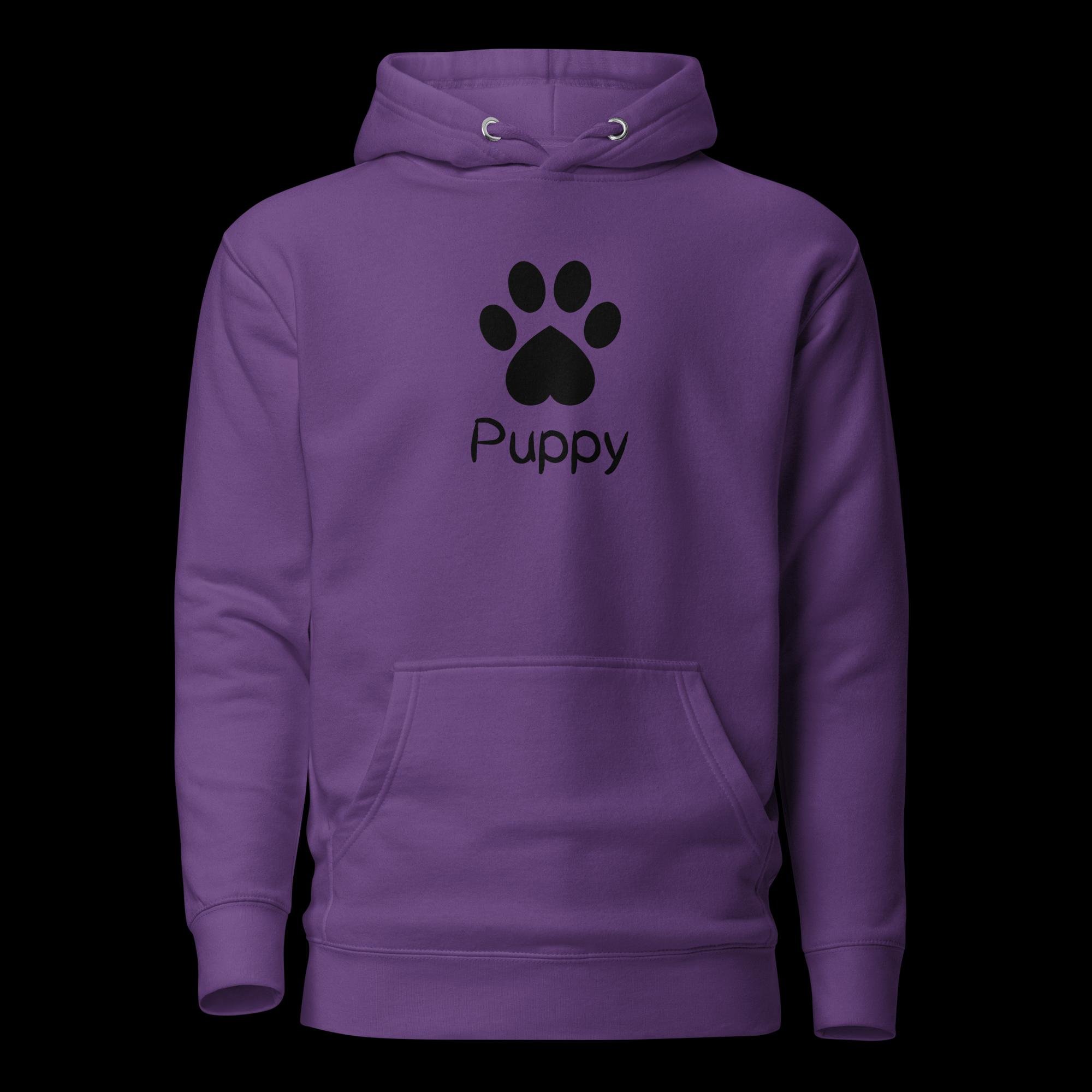 Playful Puppy Hoodie - Black
