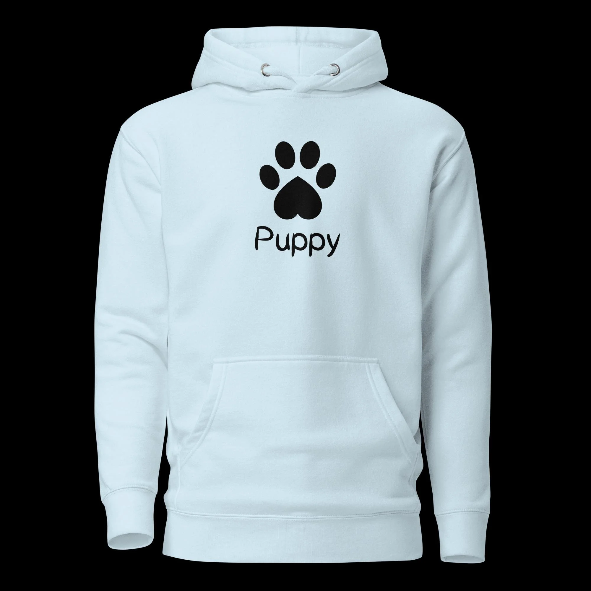 Playful Puppy Hoodie - Black