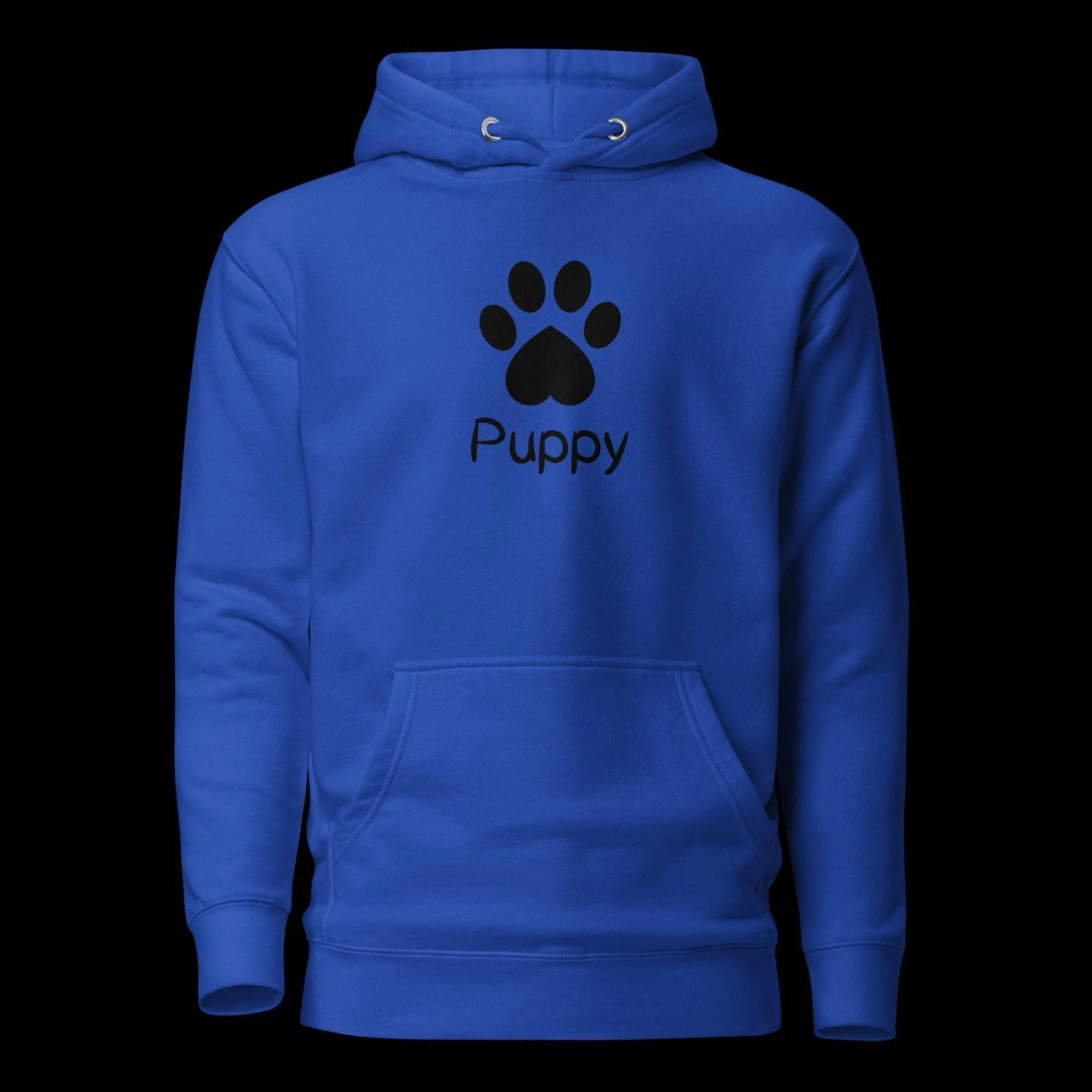 Playful Puppy Hoodie - Black