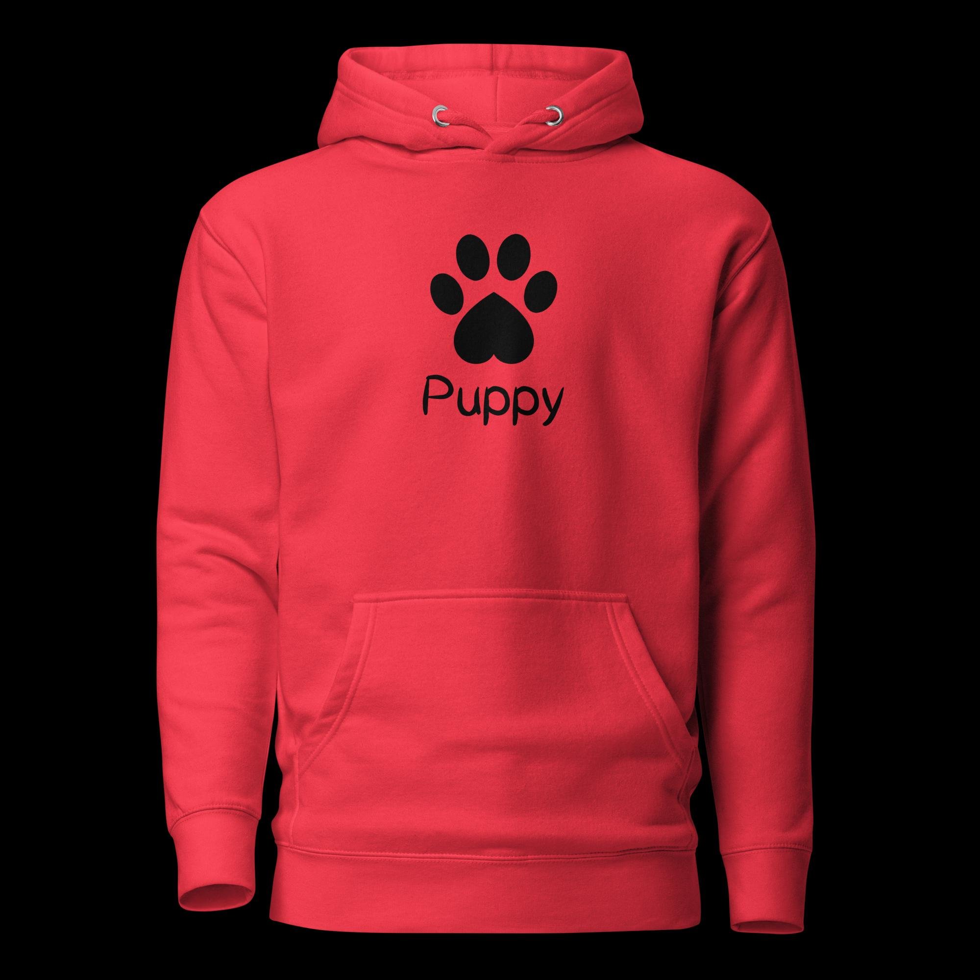 Playful Puppy Hoodie - Black