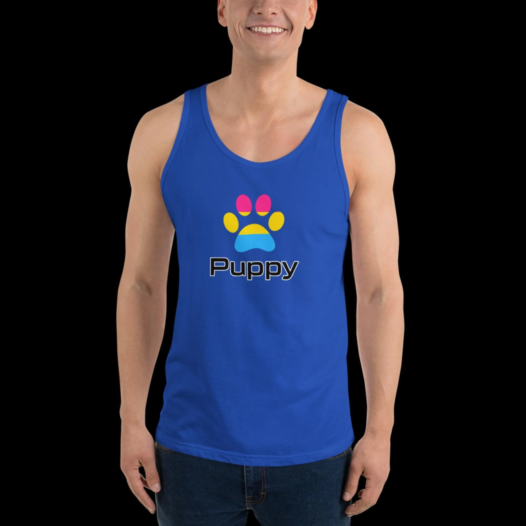 Prime Puppy Tank Top - Pansexual Pride