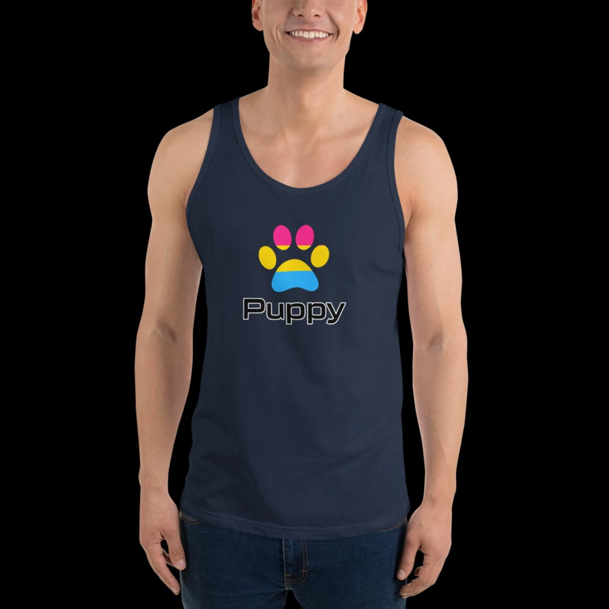 Prime Puppy Tank Top - Pansexual Pride
