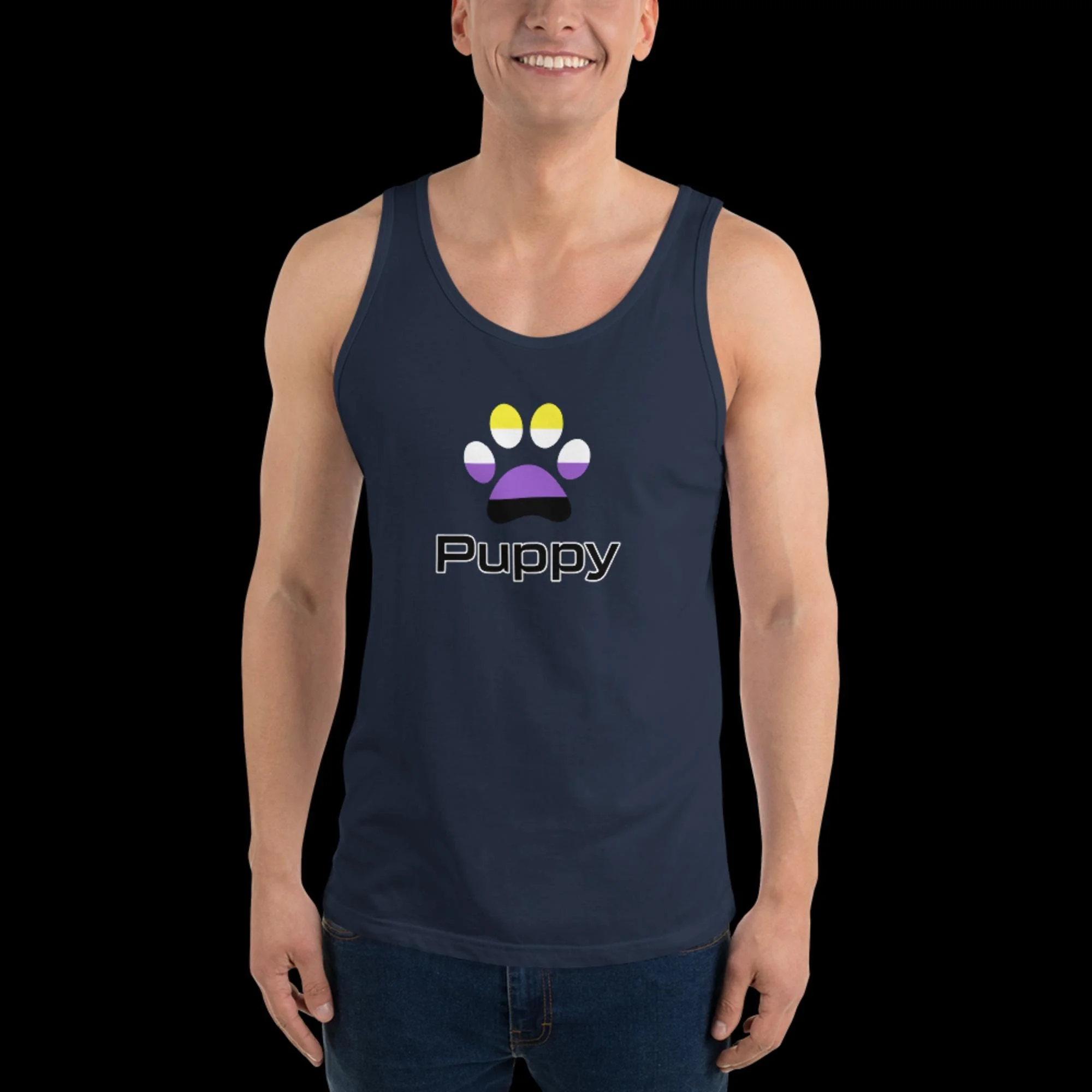 Prime Puppy Tank Top - Non-Binary Pride