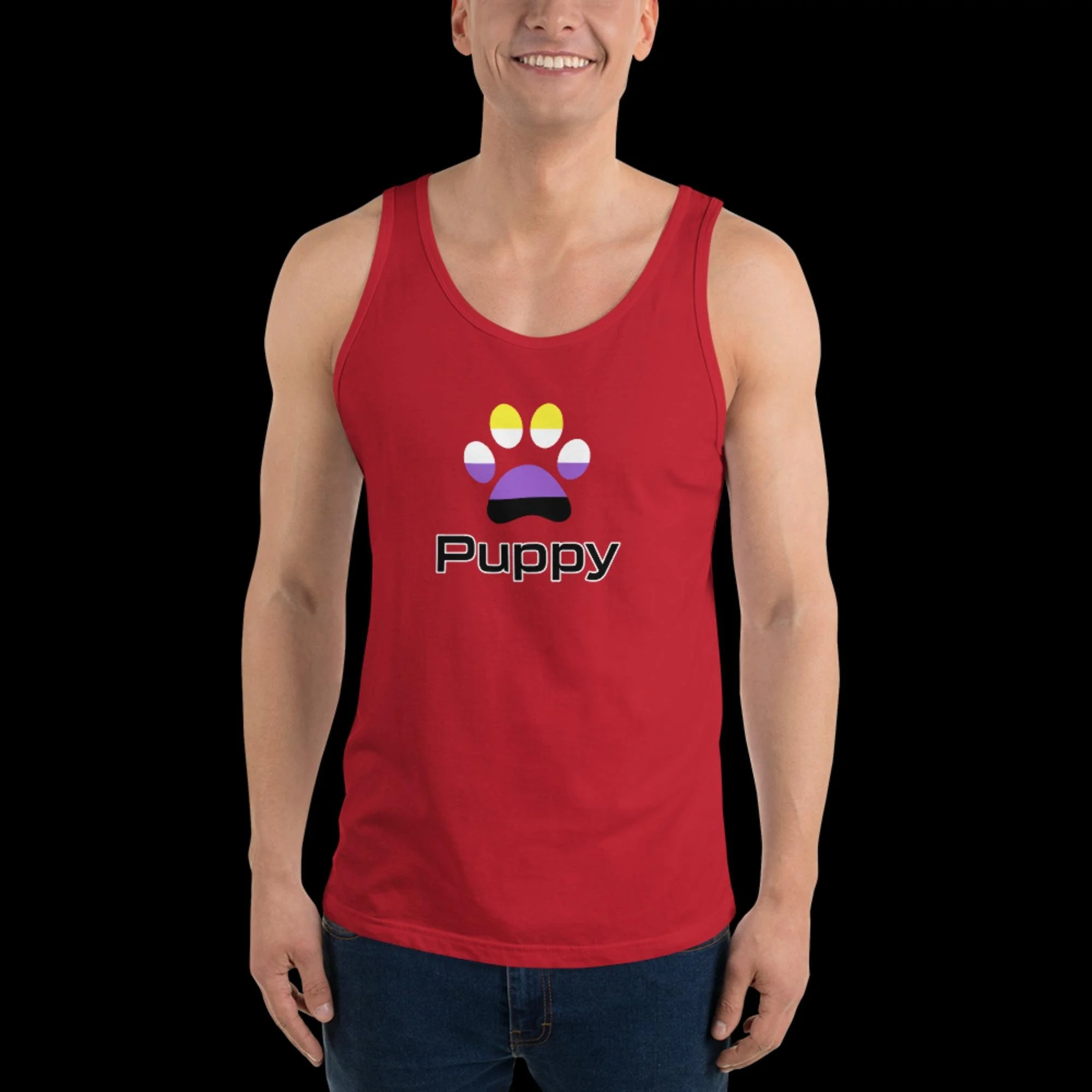 Prime Puppy Tank Top - Non-Binary Pride