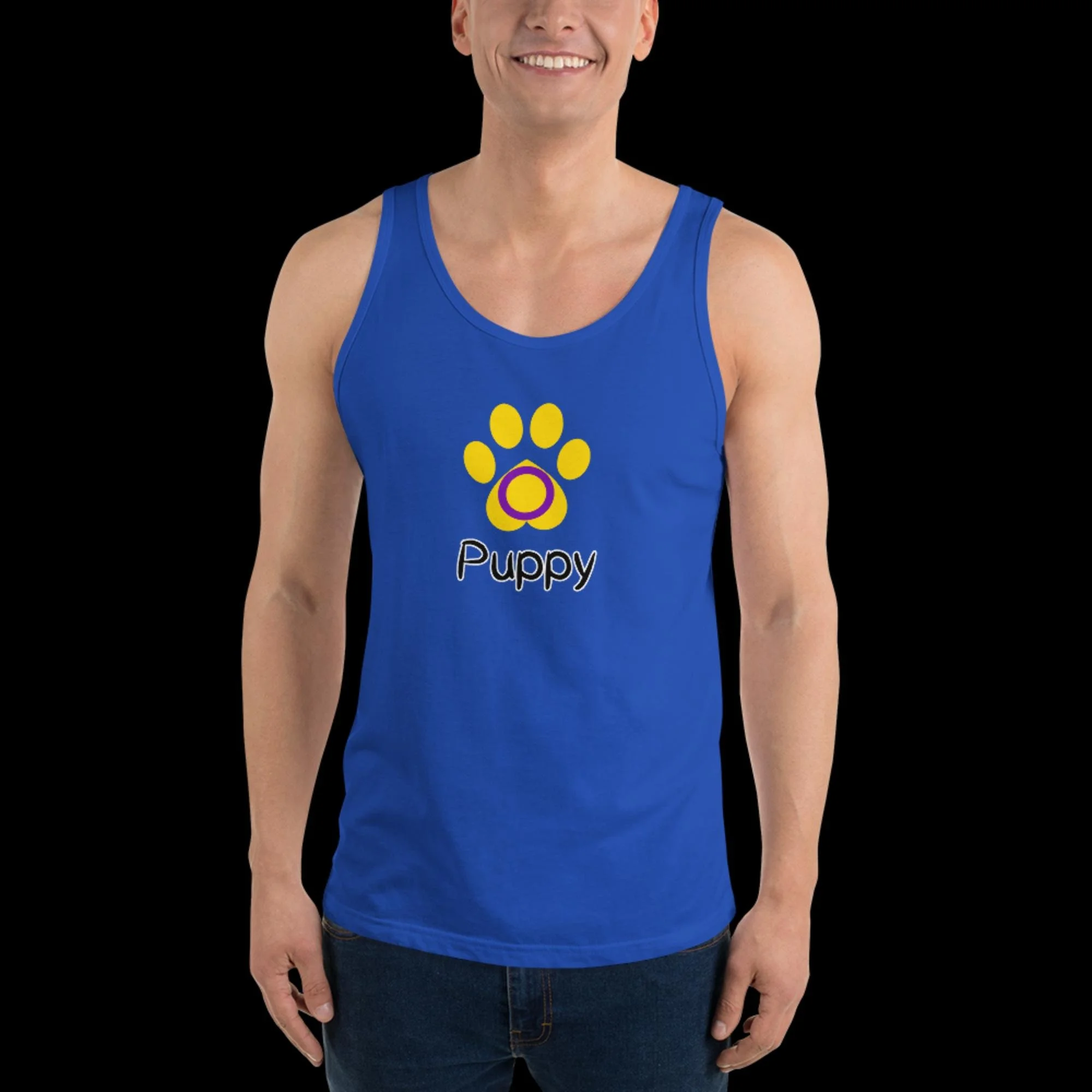 Playful Puppy Tank Top - Intersex Pride