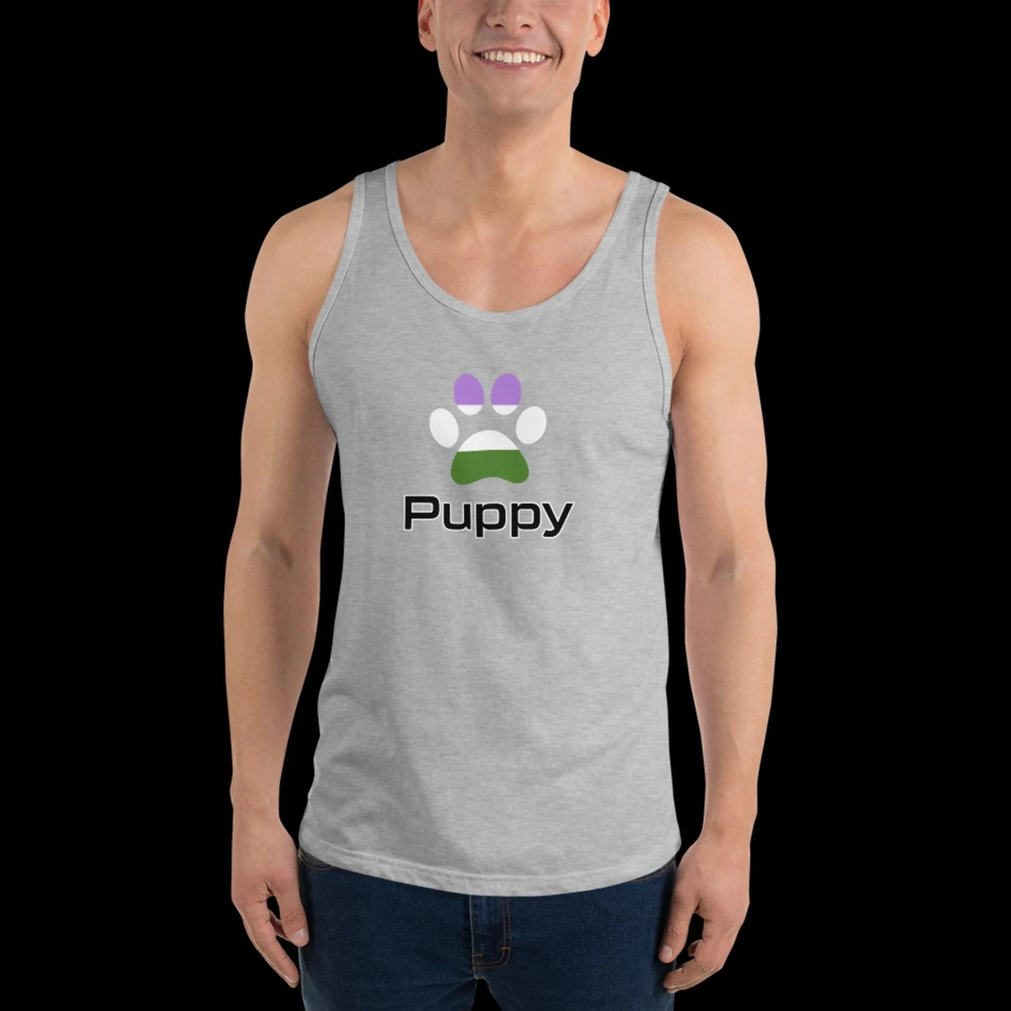 Prime Puppy Tank Top - Genderqueer Pride