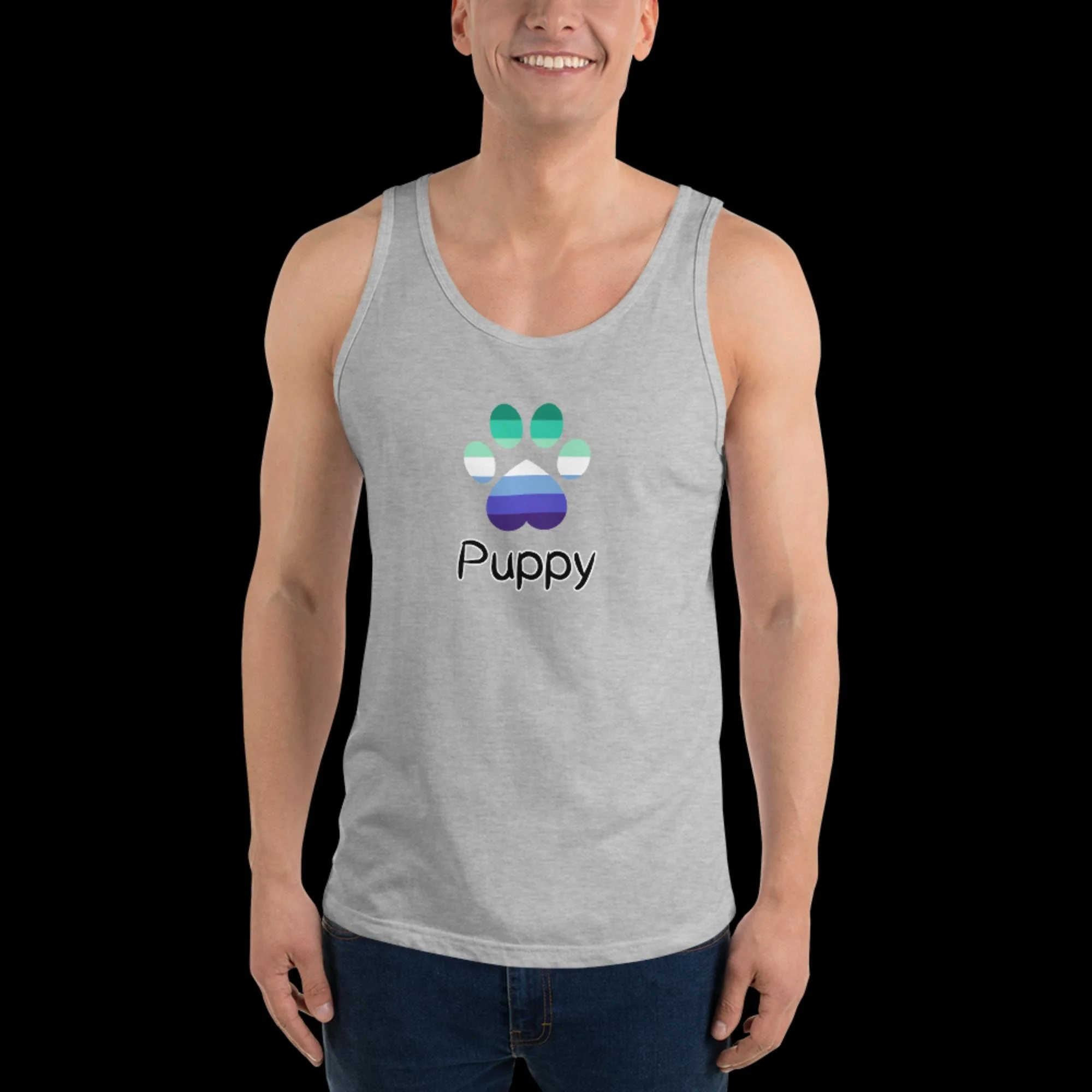 Playful Puppy Tank Top - Gay Pride