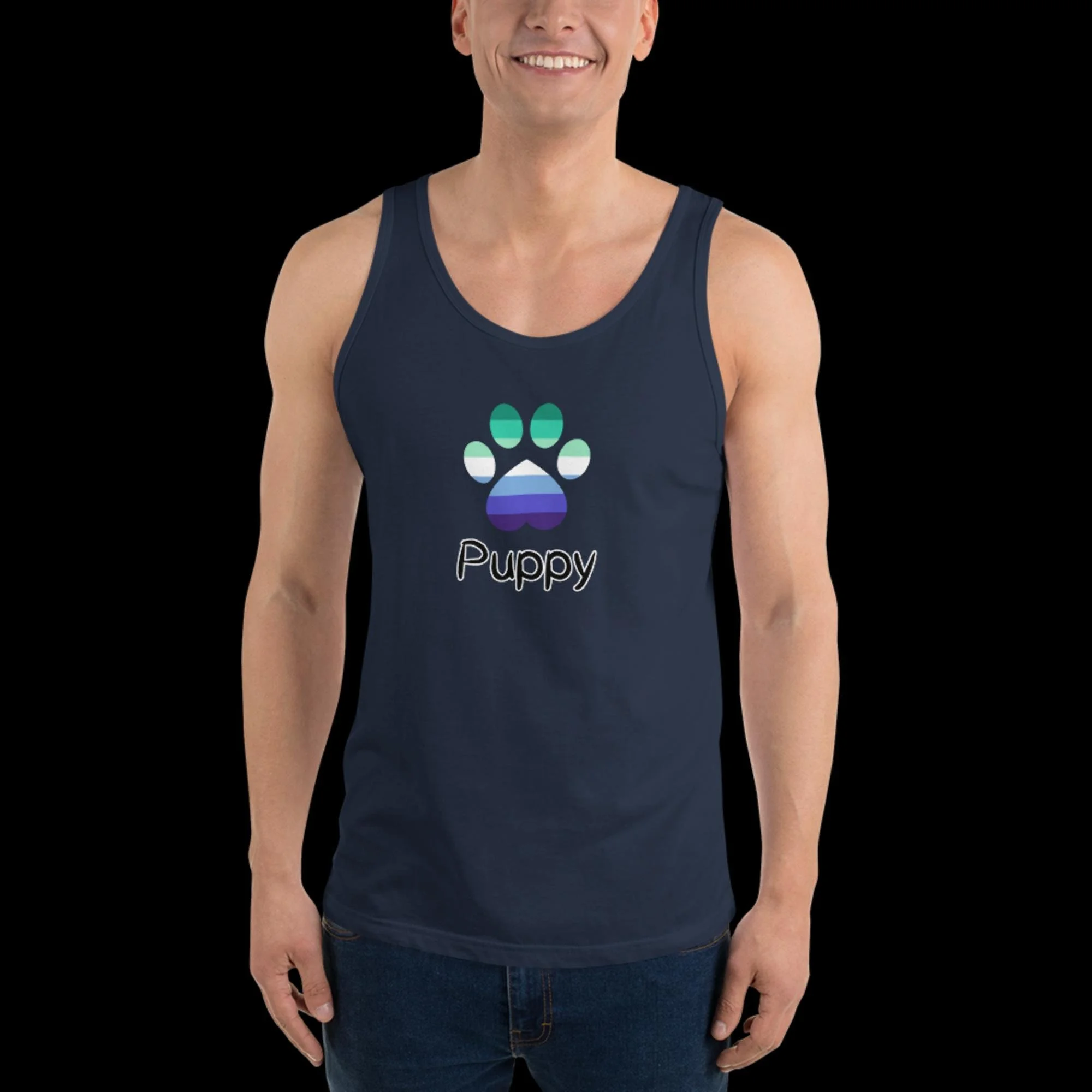 Playful Puppy Tank Top - Gay Pride