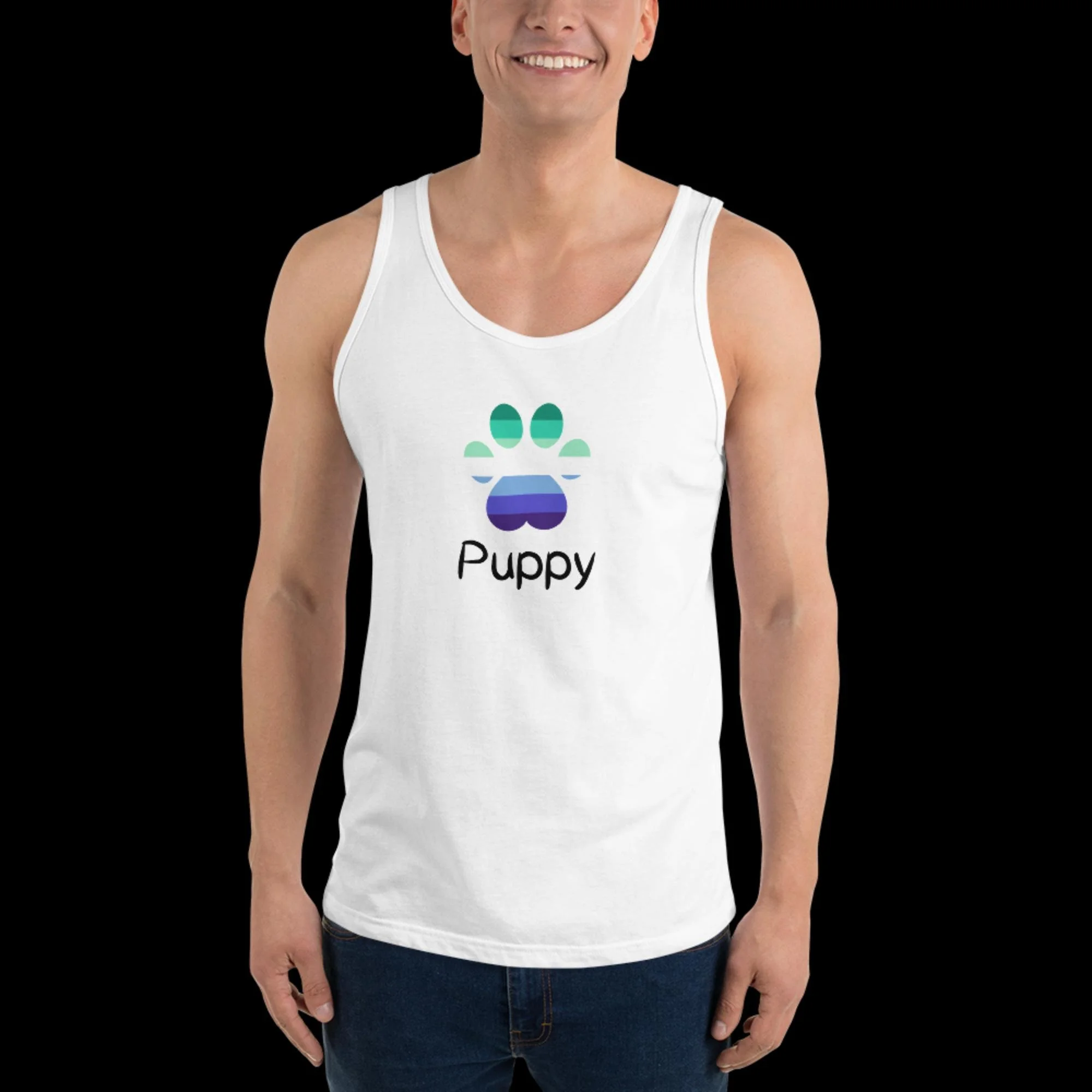Playful Puppy Tank Top - Gay Pride