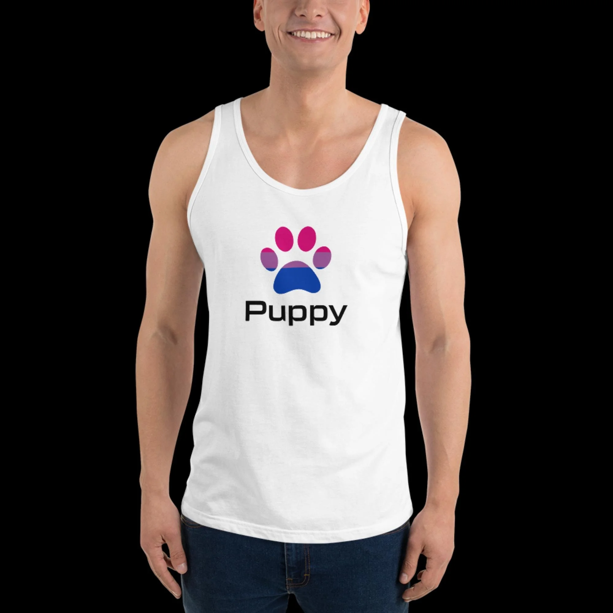 Prime Puppy Tank Top - Bisexual Pride