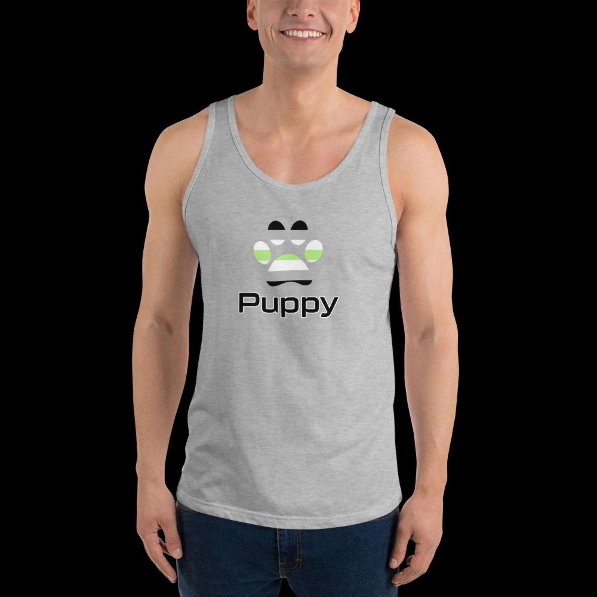 Prime Puppy Tank Top - Agender Pride