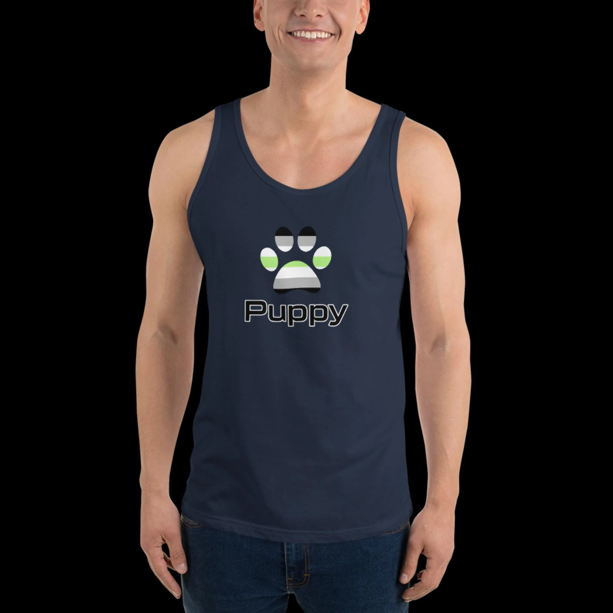 Prime Puppy Tank Top - Agender Pride