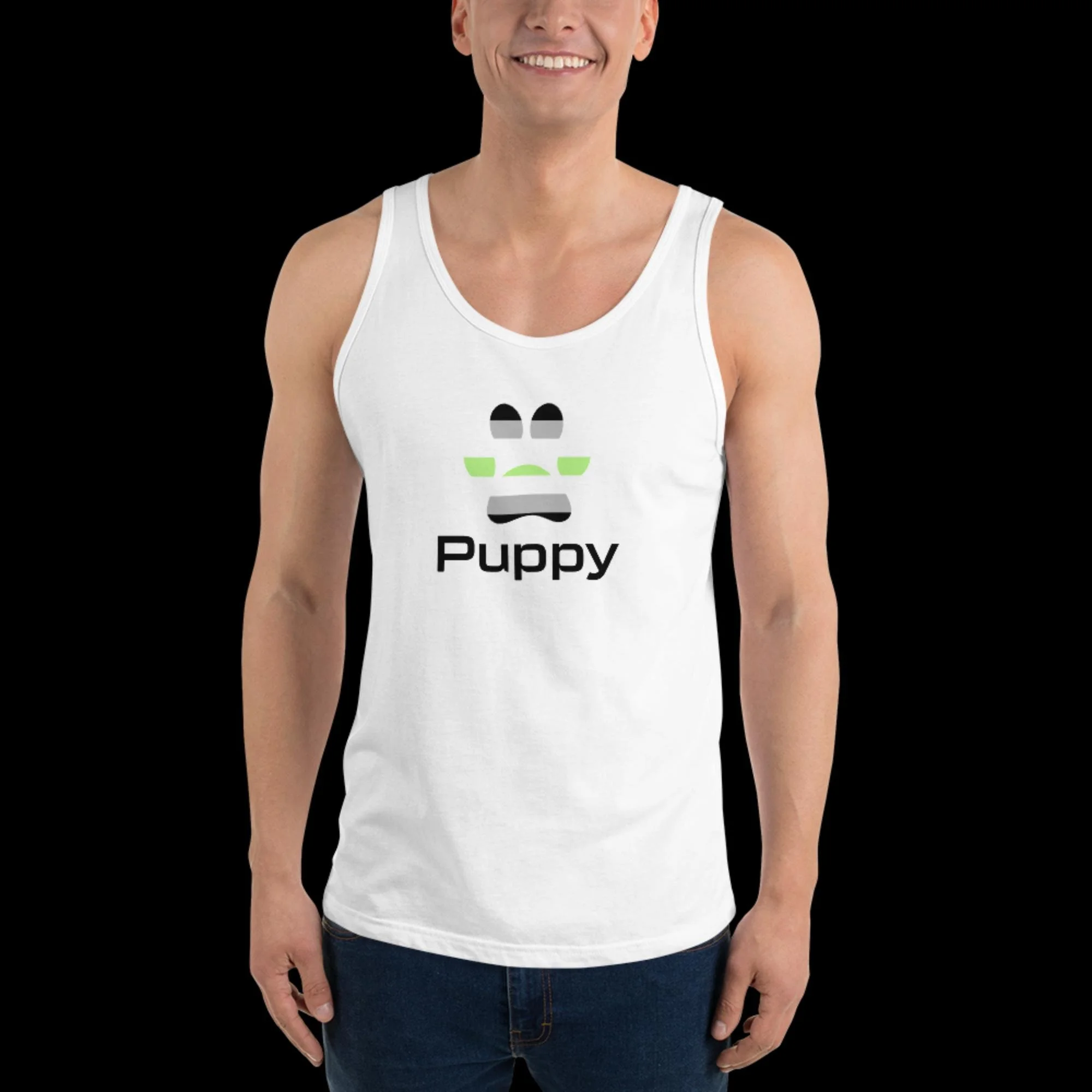 Prime Puppy Tank Top - Agender Pride