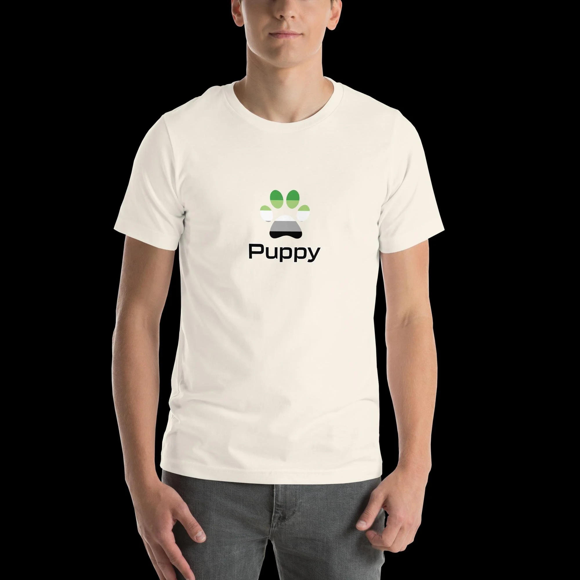 Prime Puppy T-Shirt - Aromantic Pride