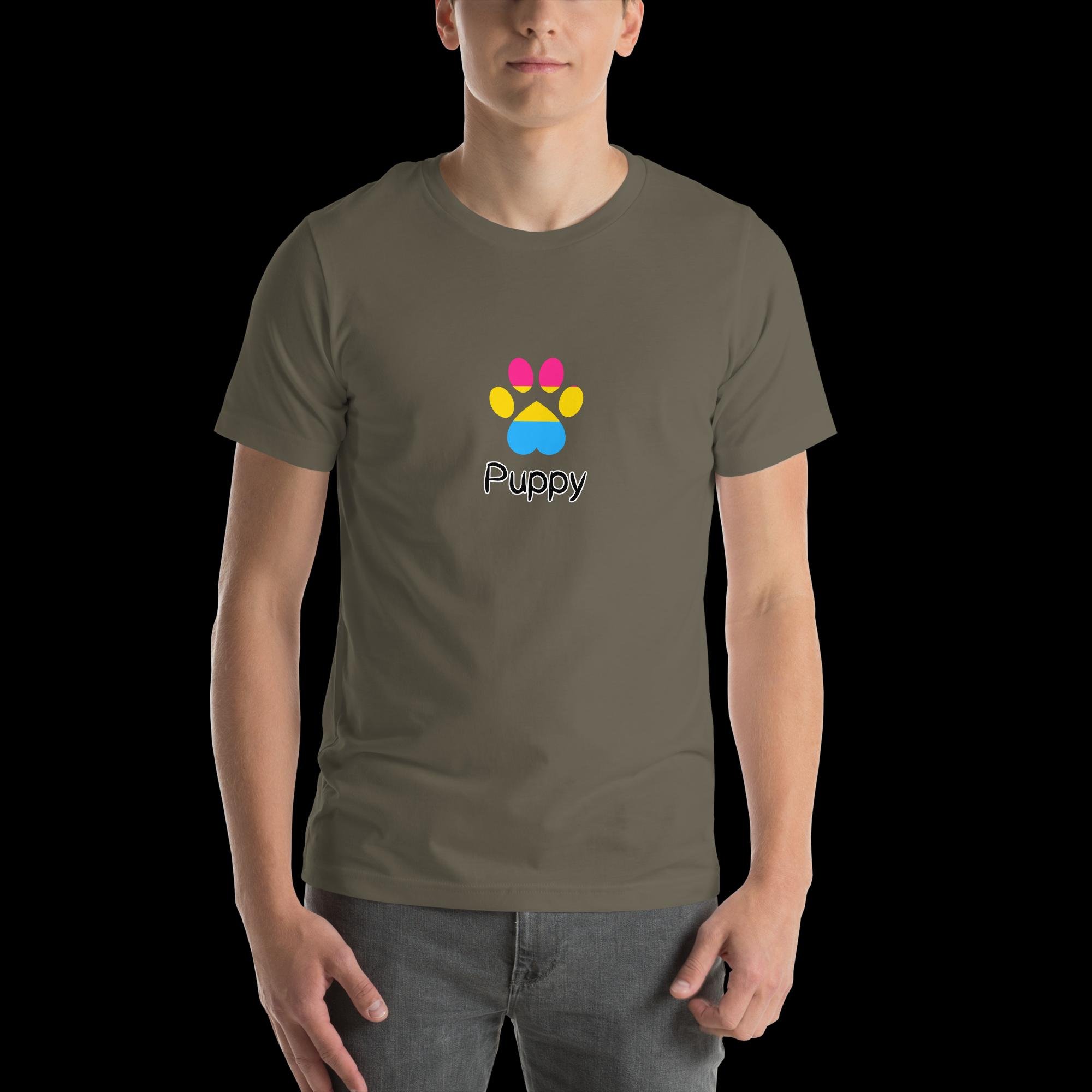 Playful Puppy T-Shirt - Pansexual Pride