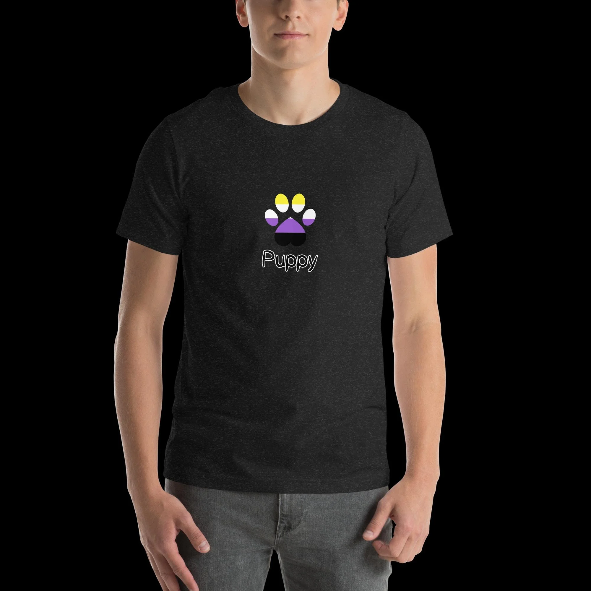 Playful Puppy T-Shirt - Non-Binary Pride