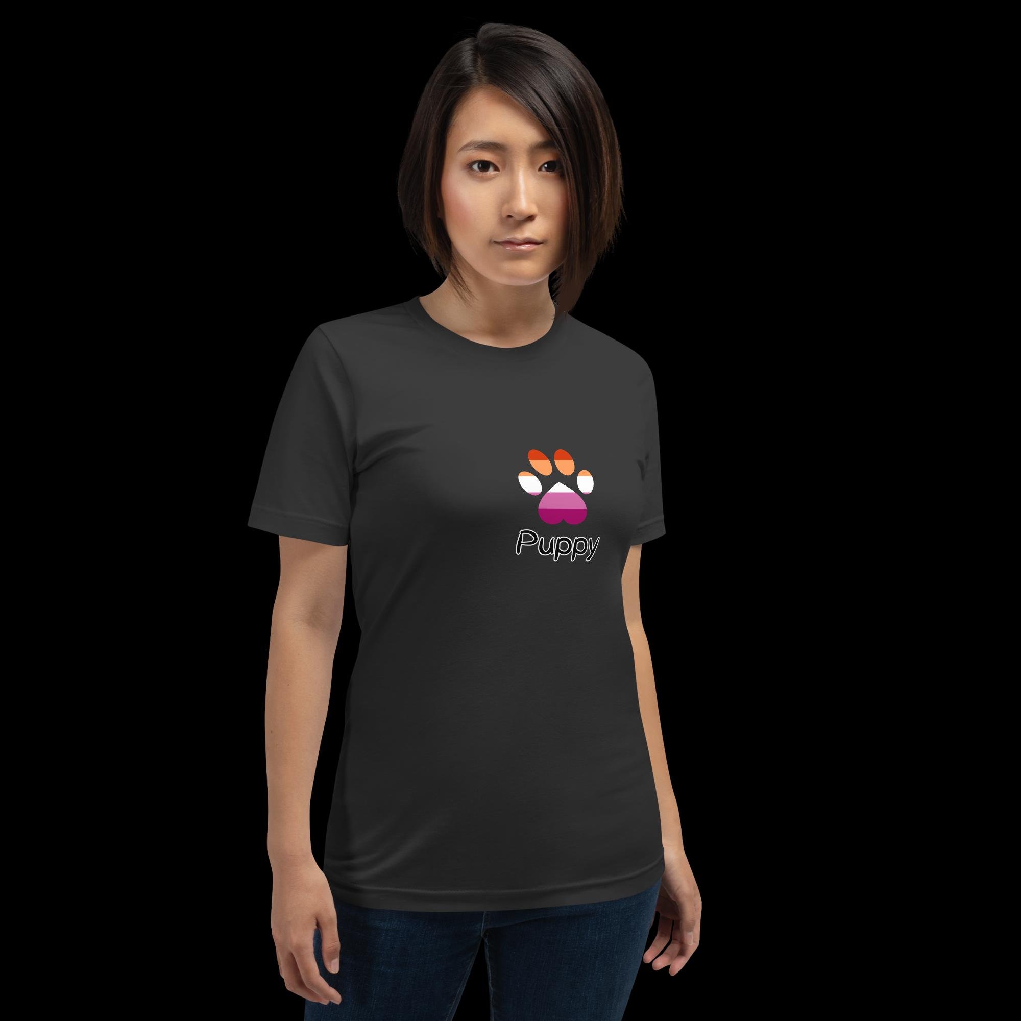 Playful Puppy T-Shirt - Lesbian Pride