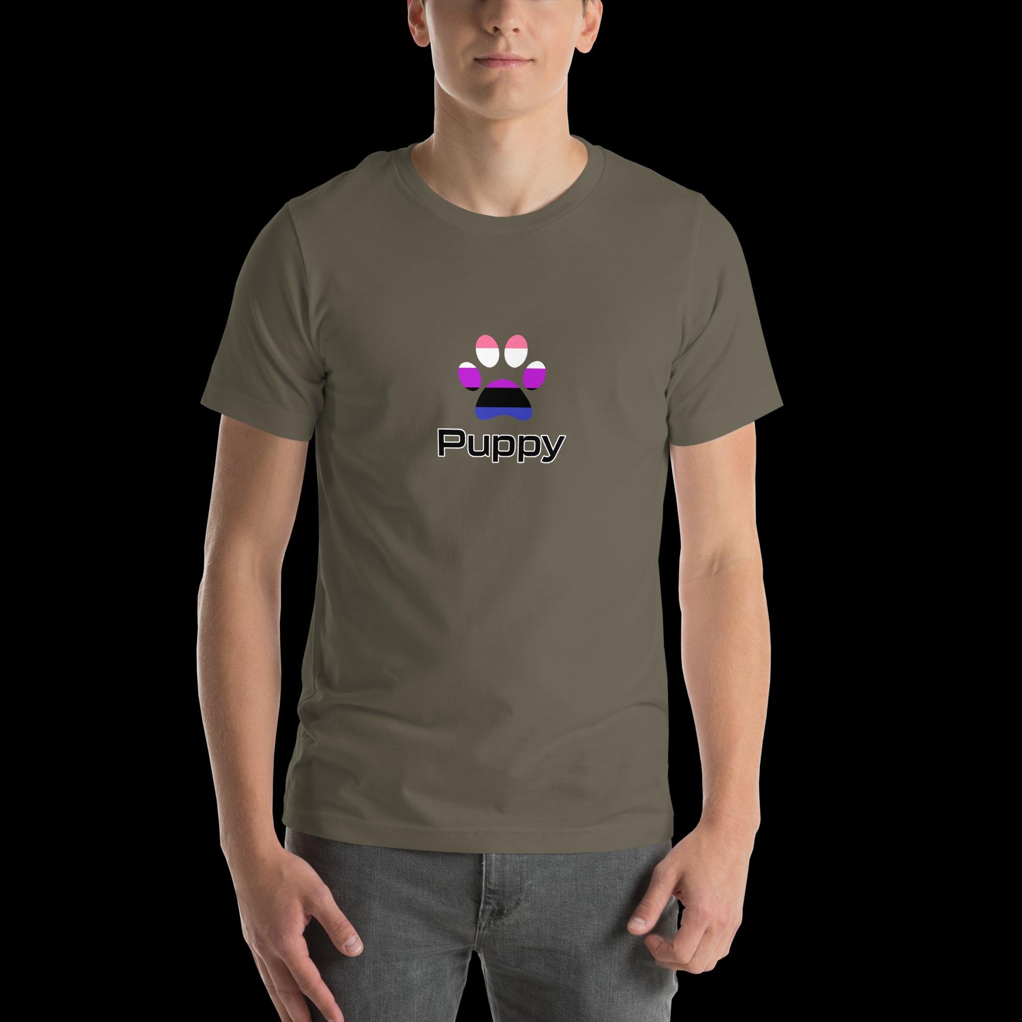 Prime Puppy T-Shirt - Genderfluid Pride