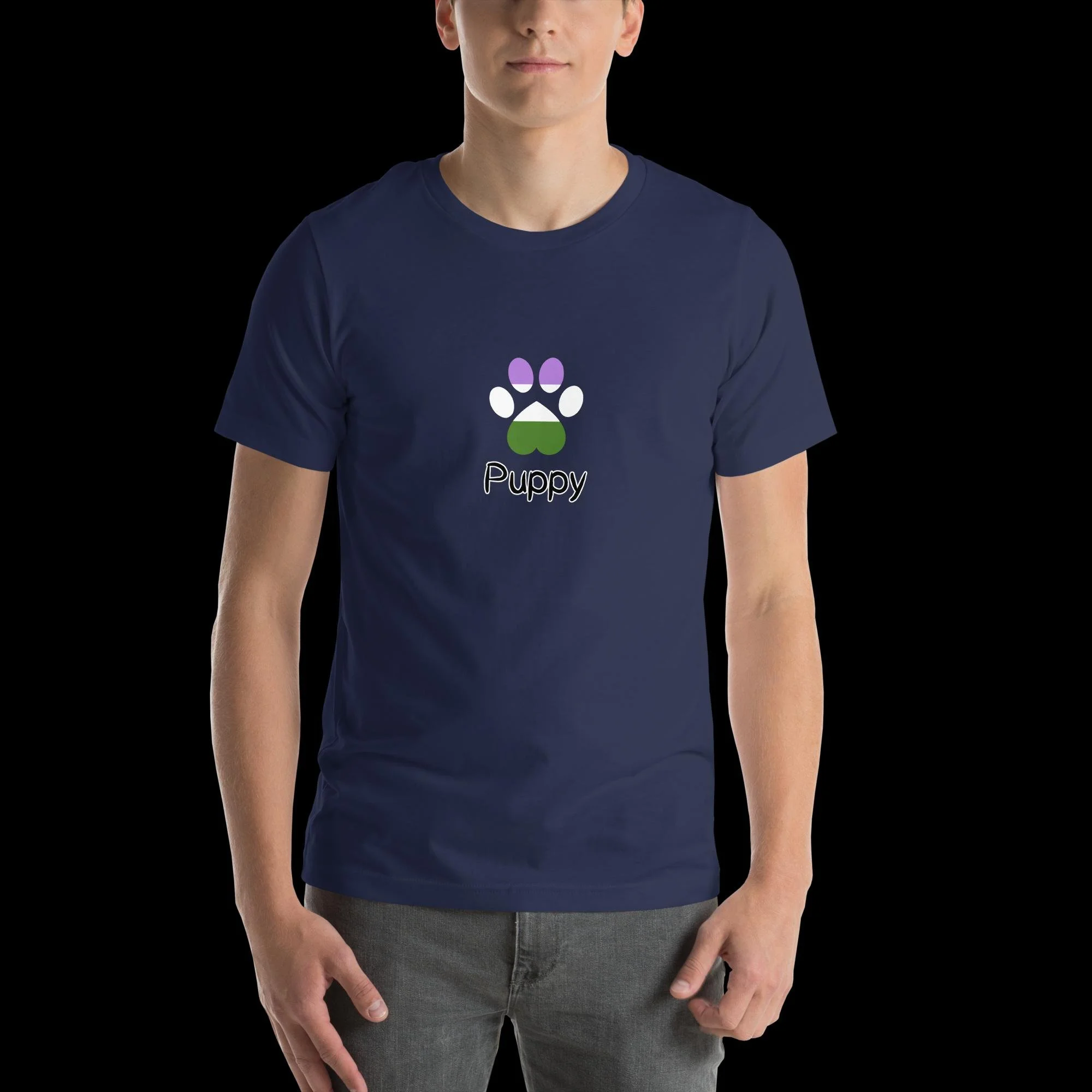 Playful Puppy T-Shirt - Genderqueer Pride
